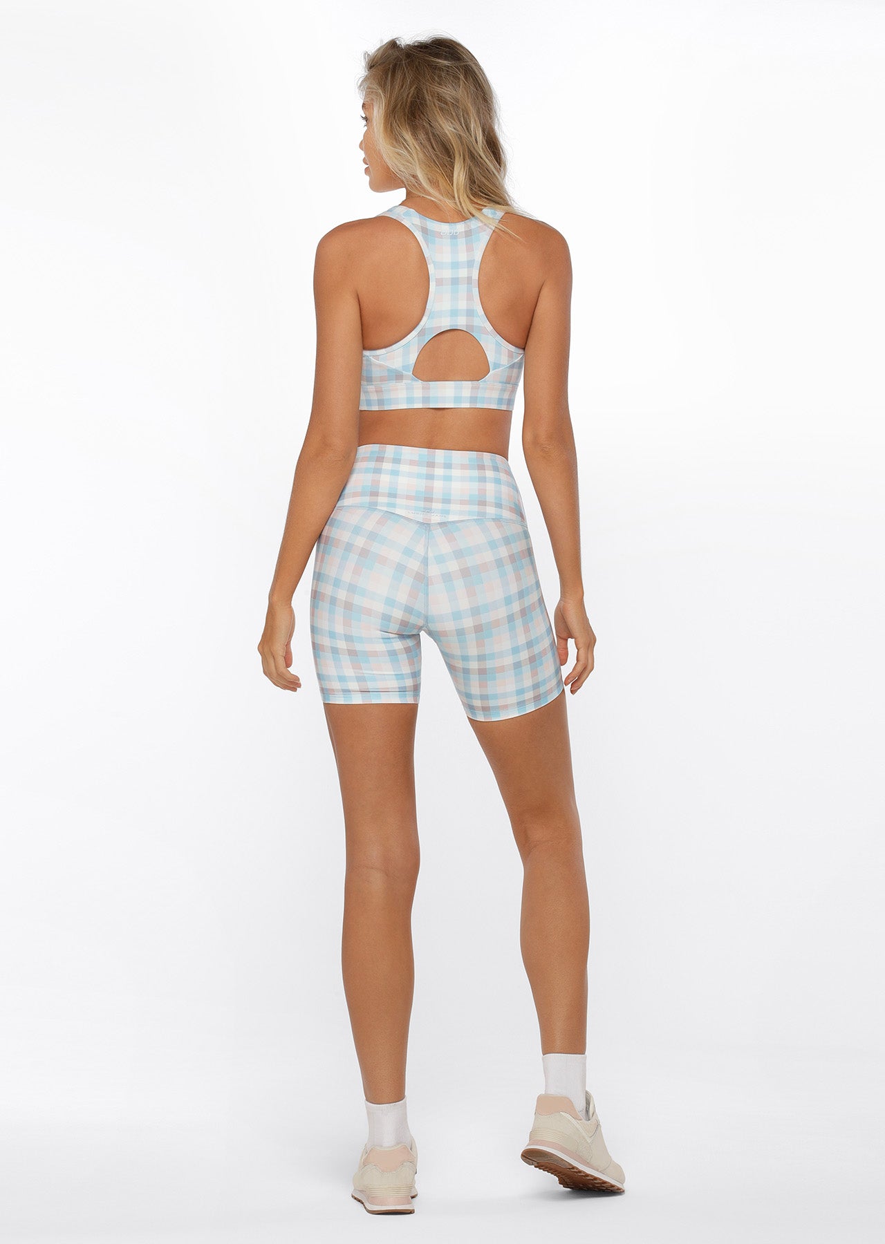Lorna Jane Sunrise Check Sports Bra - Sunrise Check Print