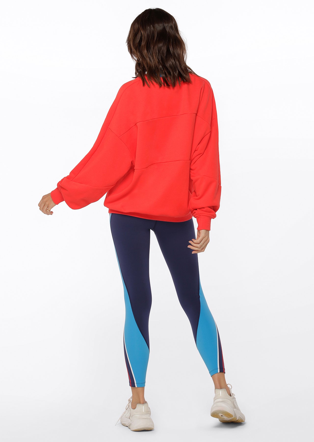 Lorna Jane Olympia Oversized Sweat - Hot Tomato