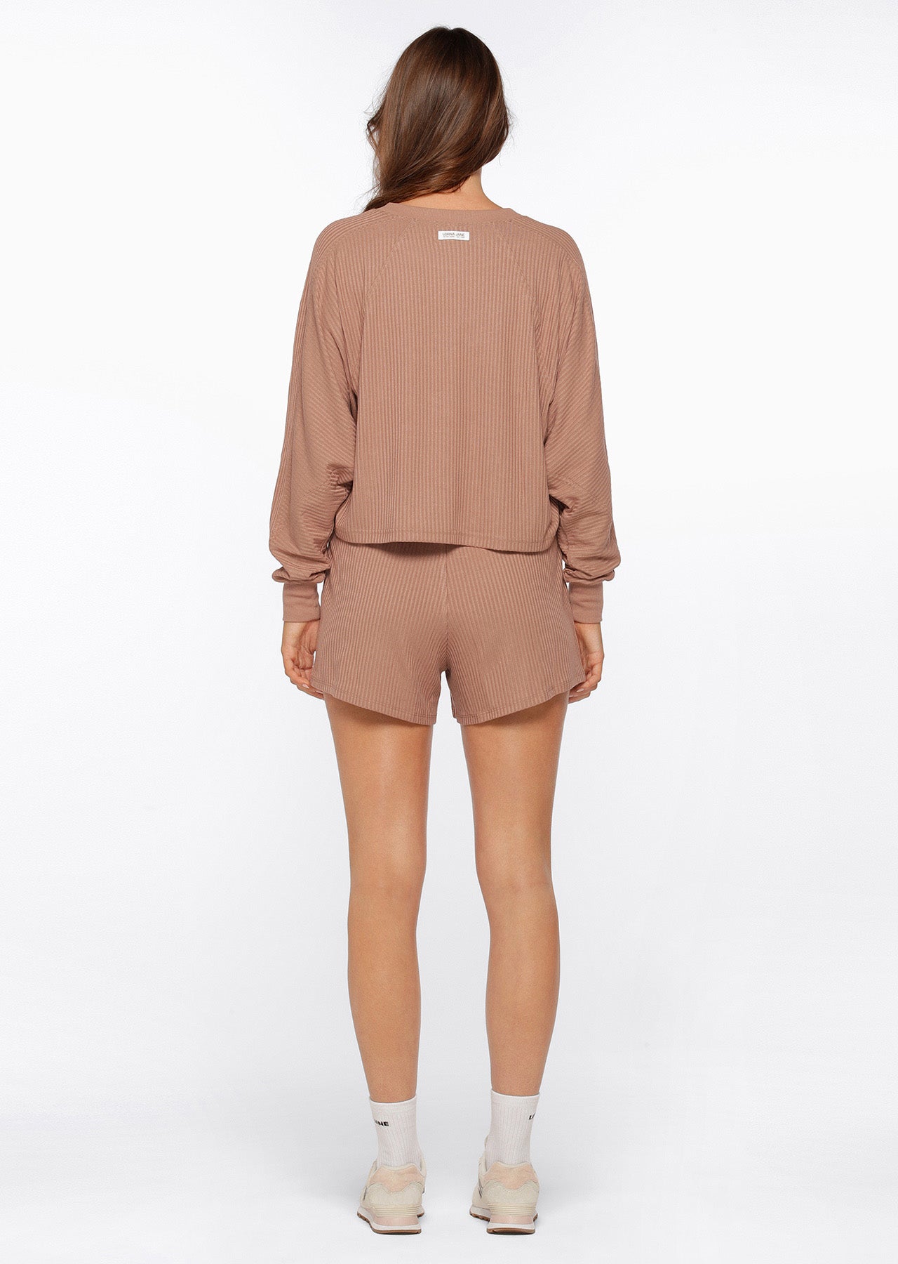Lorna Jane Rest And Relax Rib Sweat - Walnut