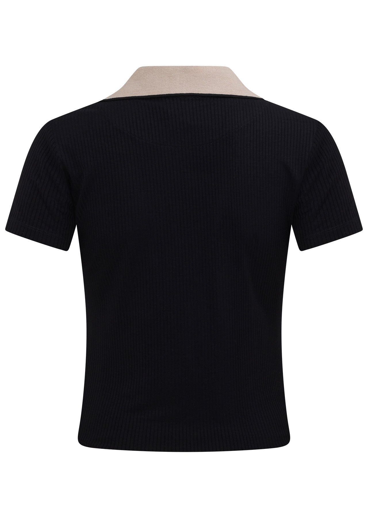 Lorna Jane Courtside Cropped Polo - Black