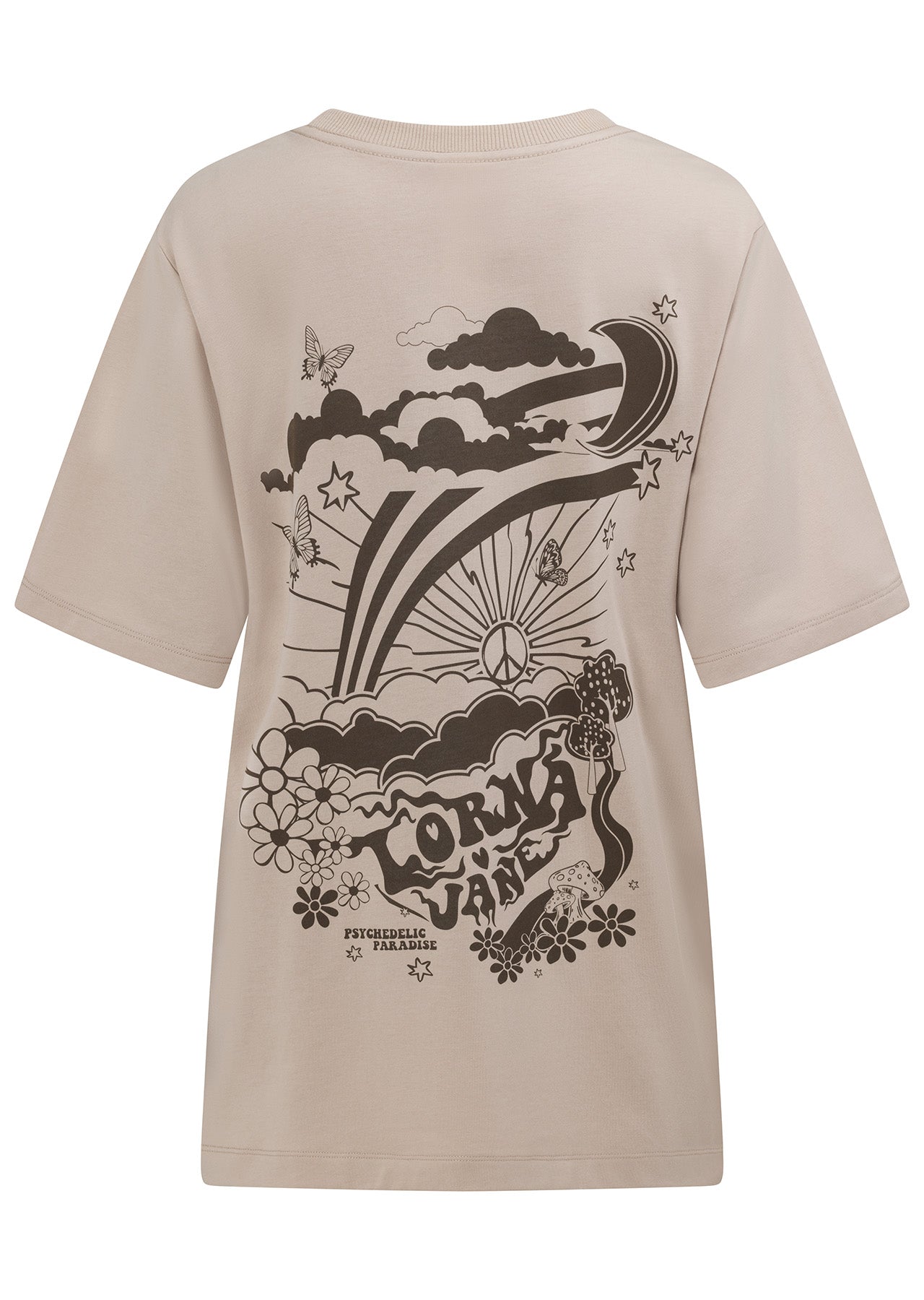 Lorna Jane Psychedelic Paradise Relaxed Tee - Off White