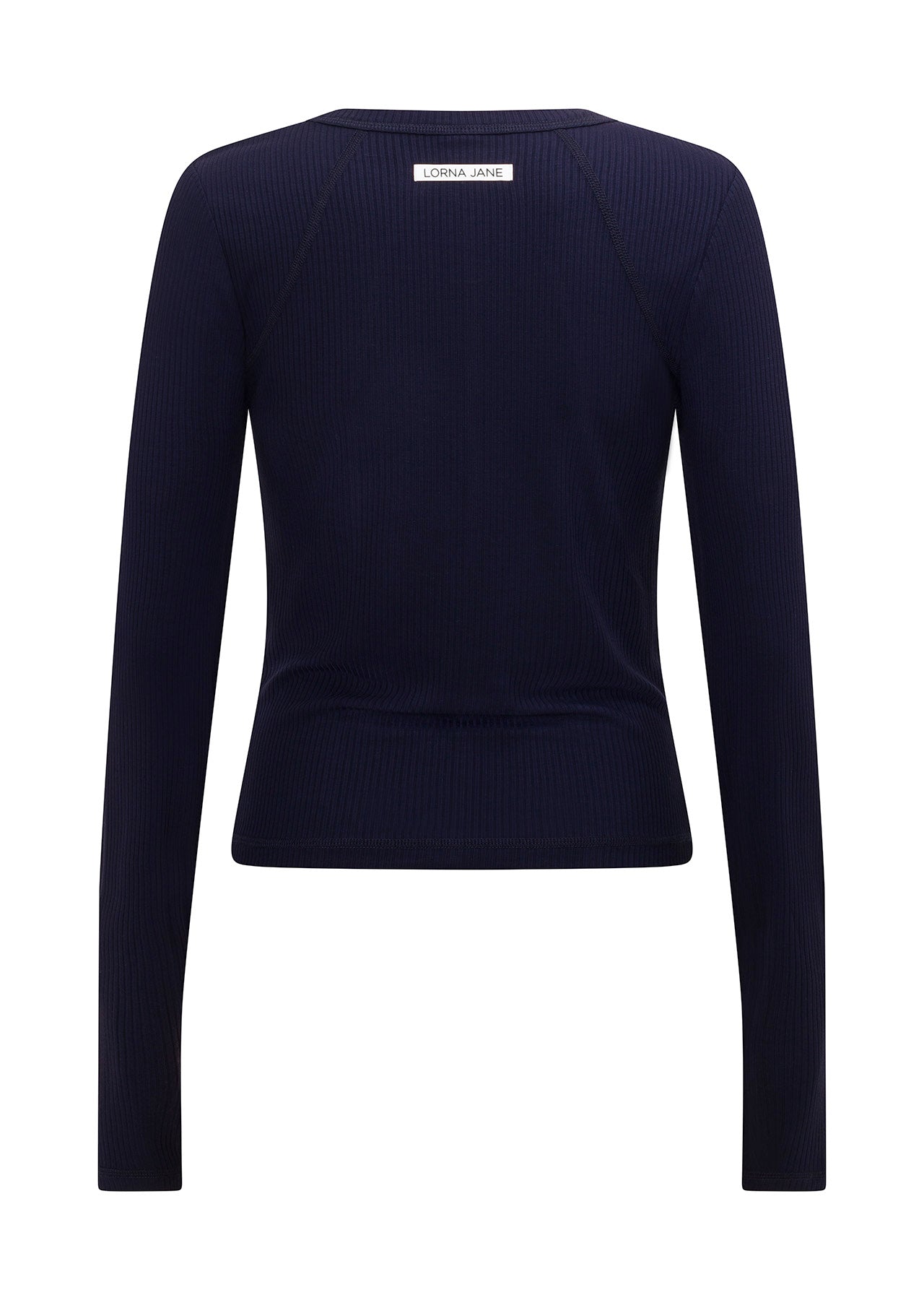 Lorna Jane Striking Active Rib Long Sleeve Top - French Navy