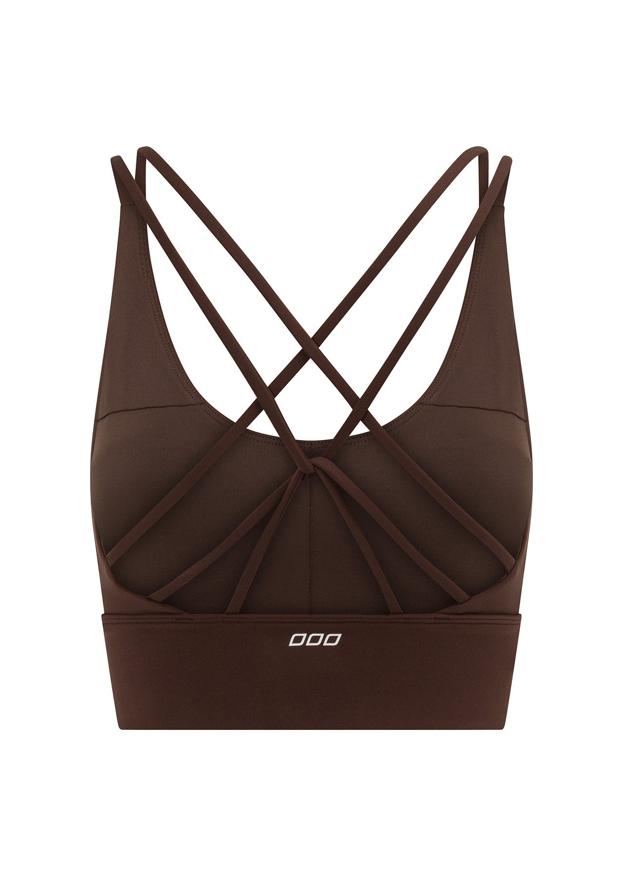 Lorna Jane Lotus Longline Sports Bra - Espresso