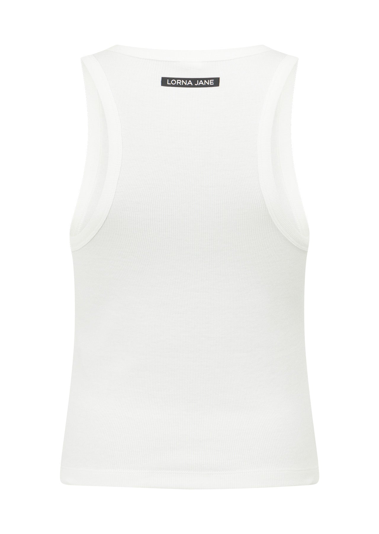 Lorna Jane Scoop Neck Essential Rib Tank - Porcelain