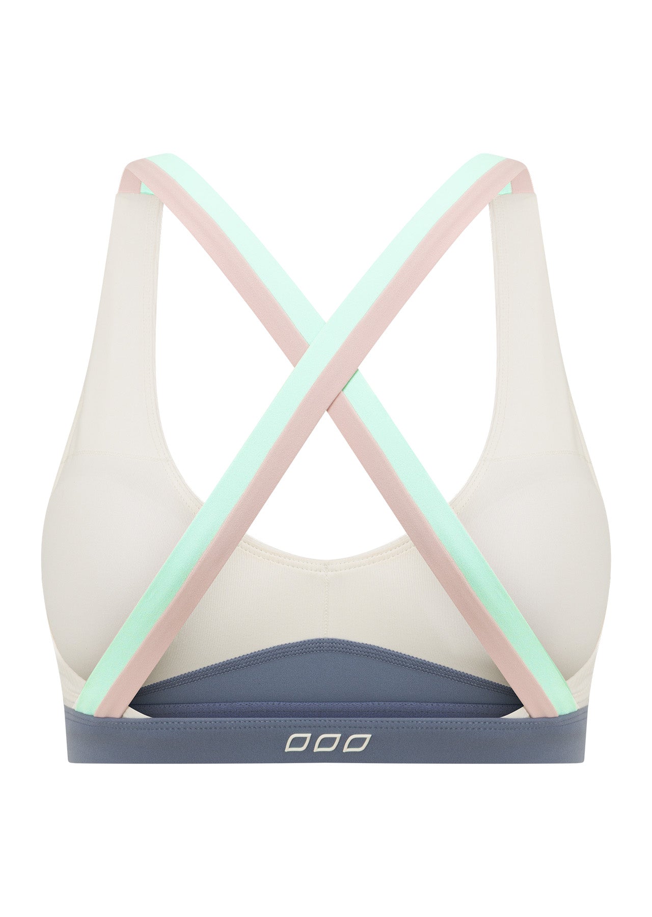 Lorna Jane Set Point High Support Rib Sports Bra - Pastel Multi