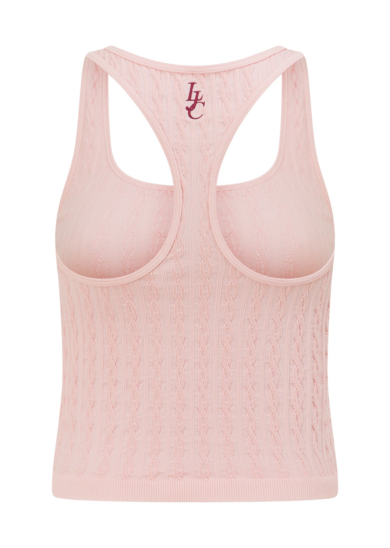 Lorna Jane Cable Seamless Tank - Pale Peony
