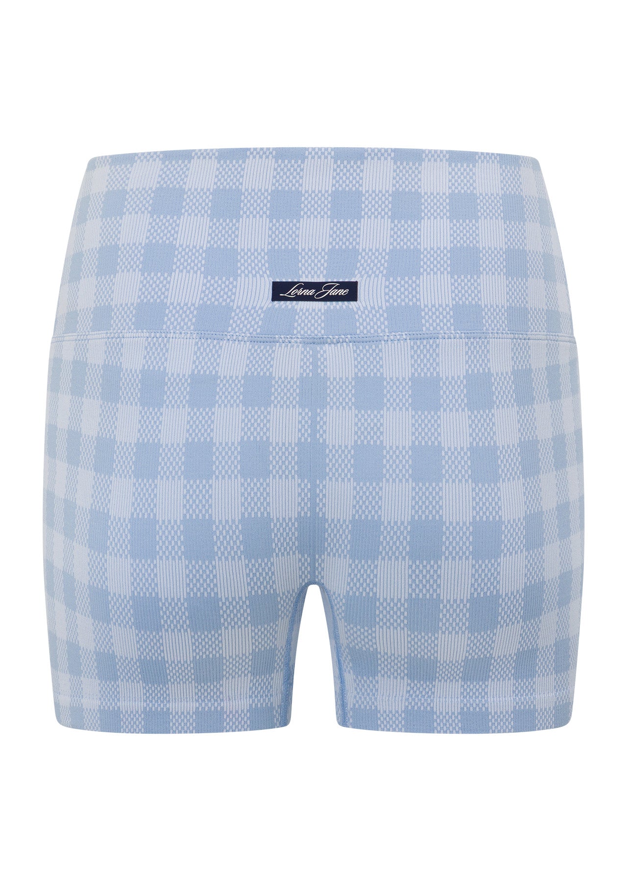 Lorna Jane Sweetheart Gingham Seamless 7cm Bike Shorts - Sweetheart Gingham