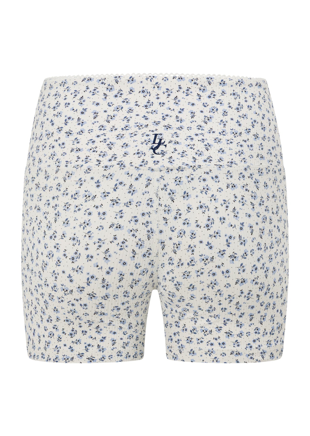 Lorna Jane Provincial Floral Rib 12cm Bike Shorts - Provincial Floral Print