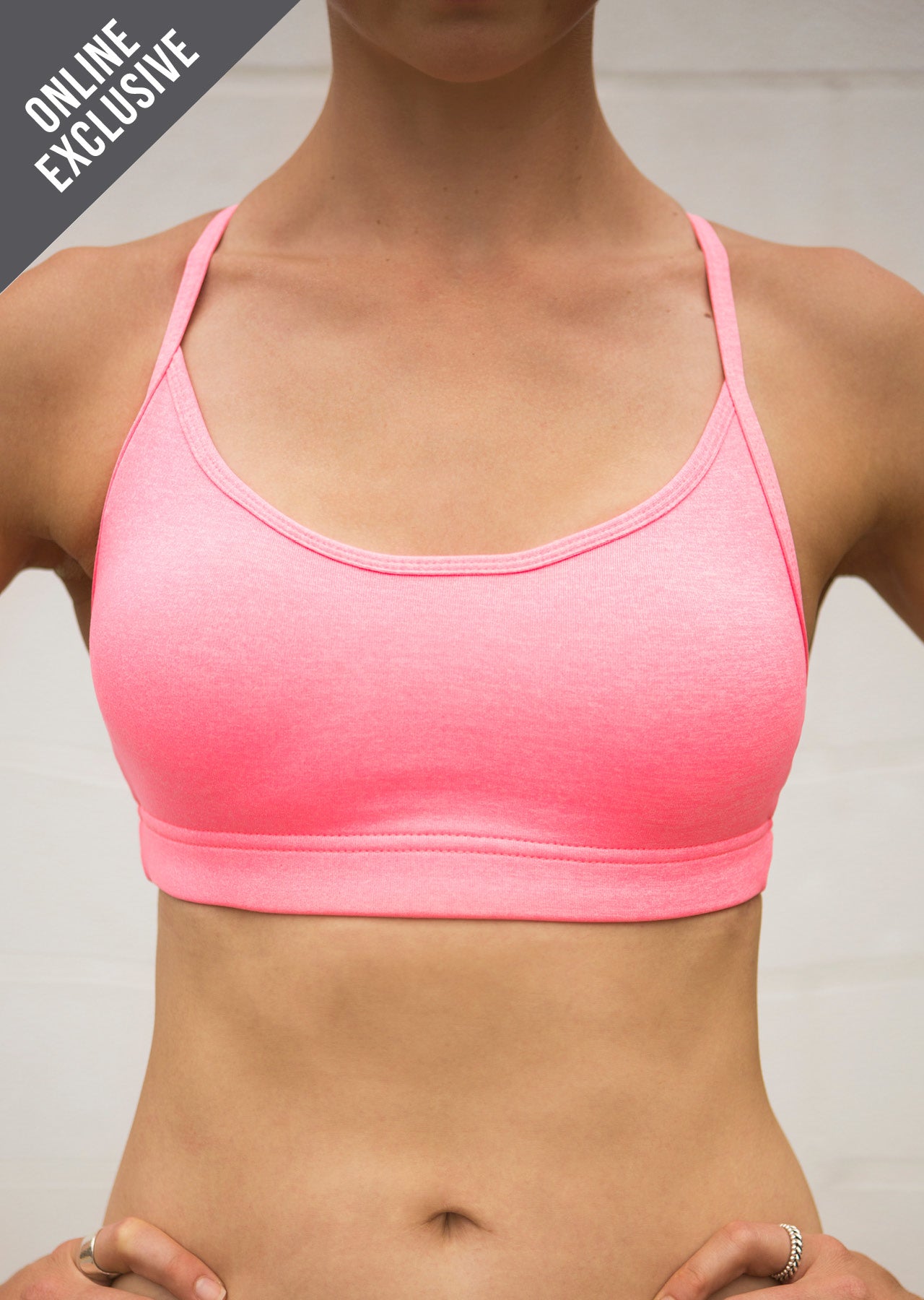 Lorna Jane Pammy Bra - Neon Melon Marl