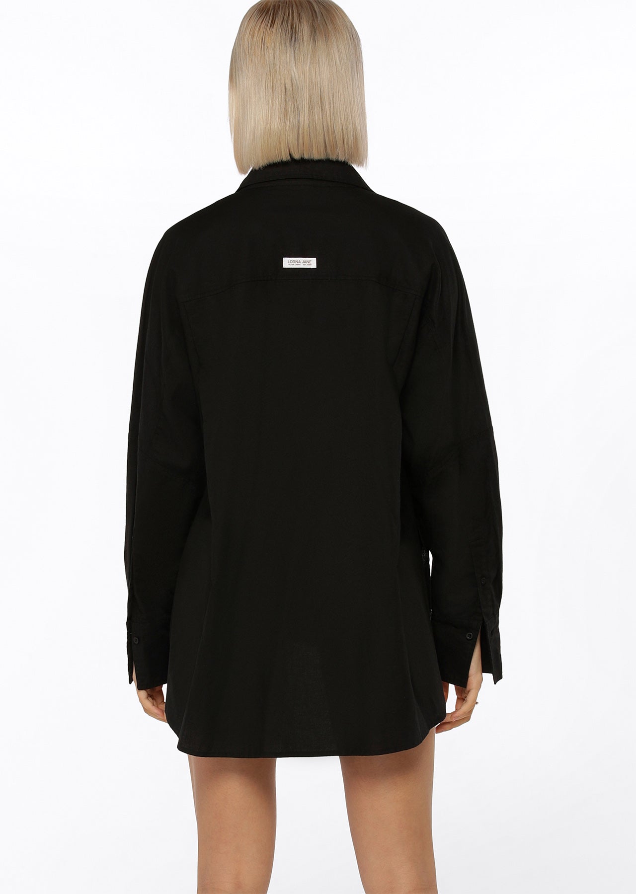 Lorna Jane Classic Oversized Shirt - Black