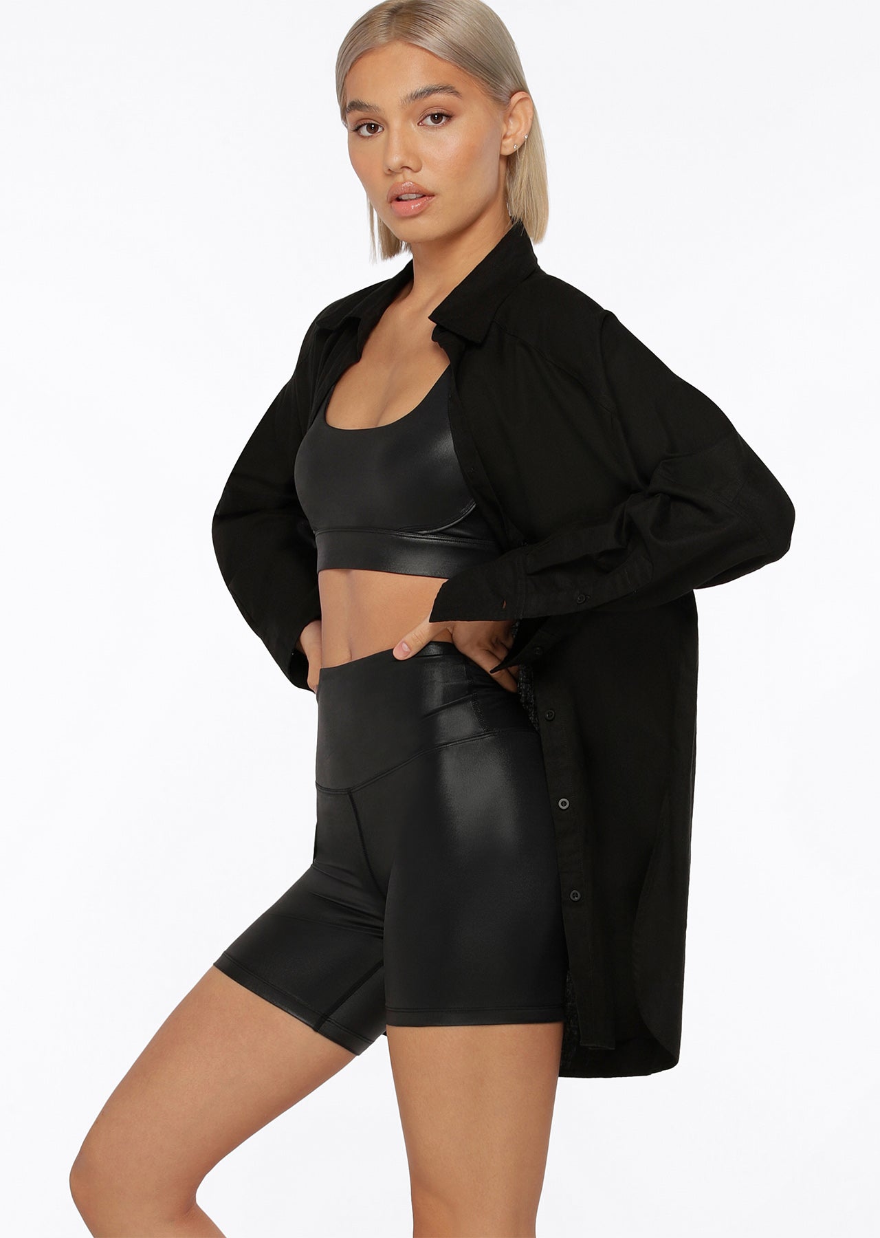 Lorna Jane Classic Oversized Shirt - Black