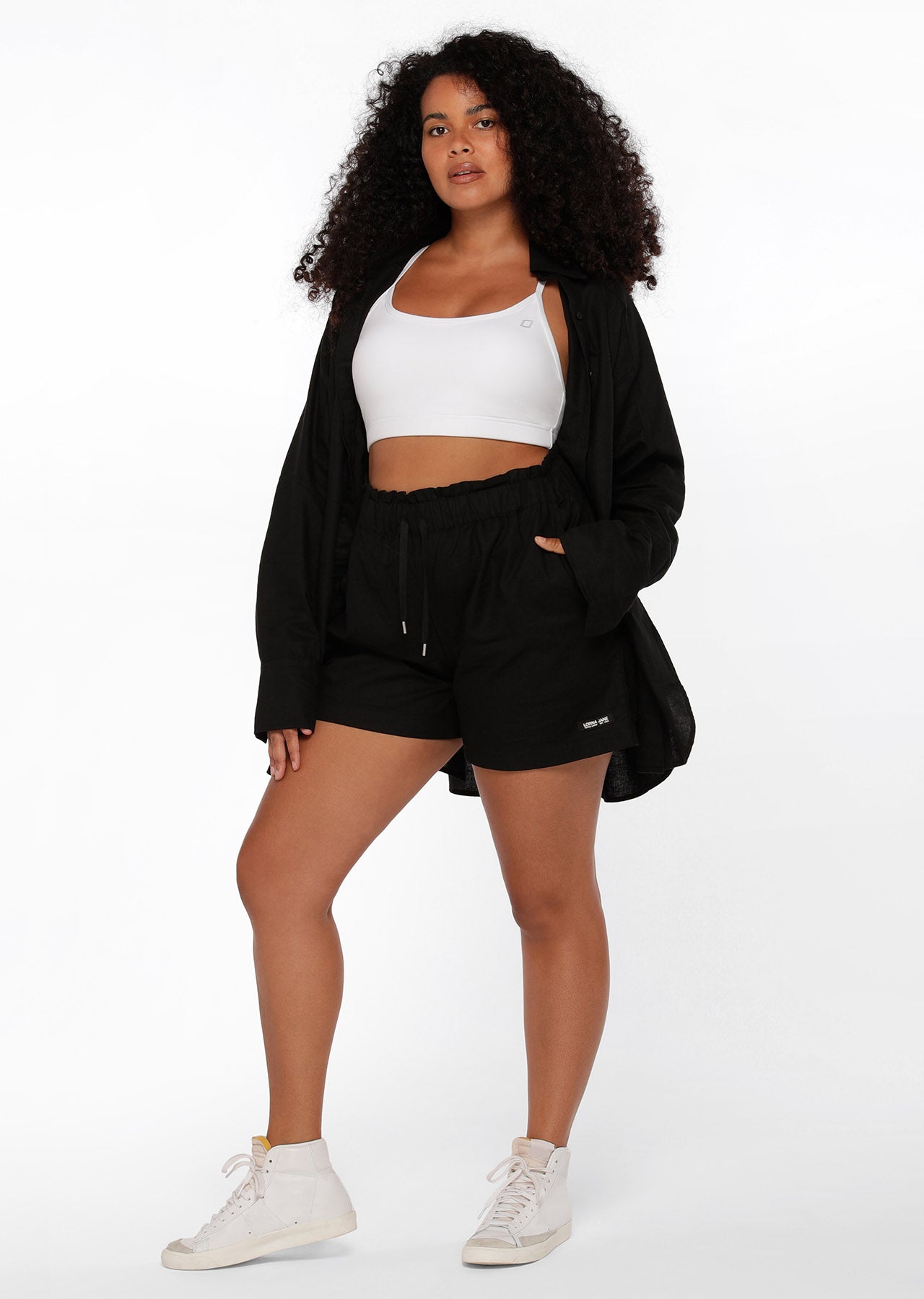 Lorna Jane Classic Oversized Shirt - Black