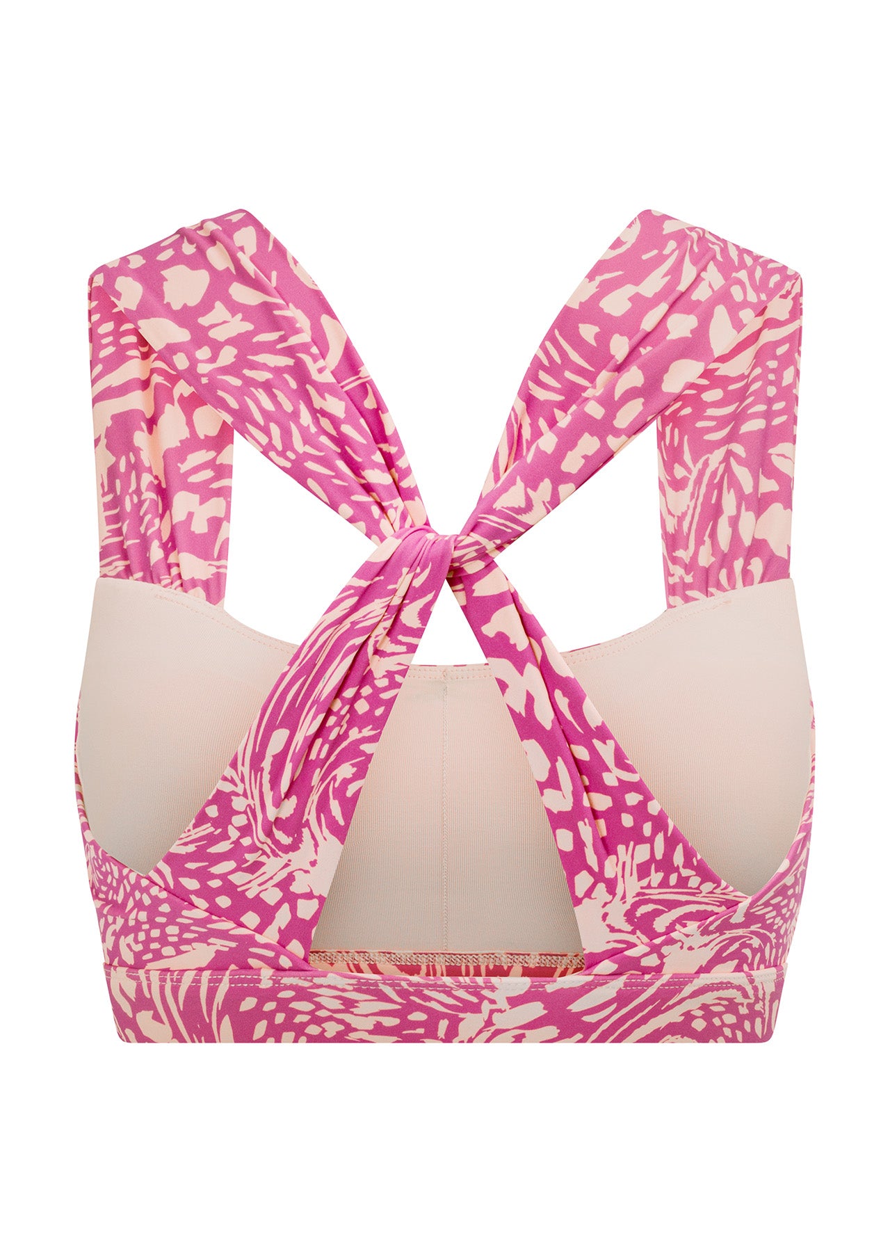 Lorna Jane Twist It Sports Bra - Hyper Abstract Print