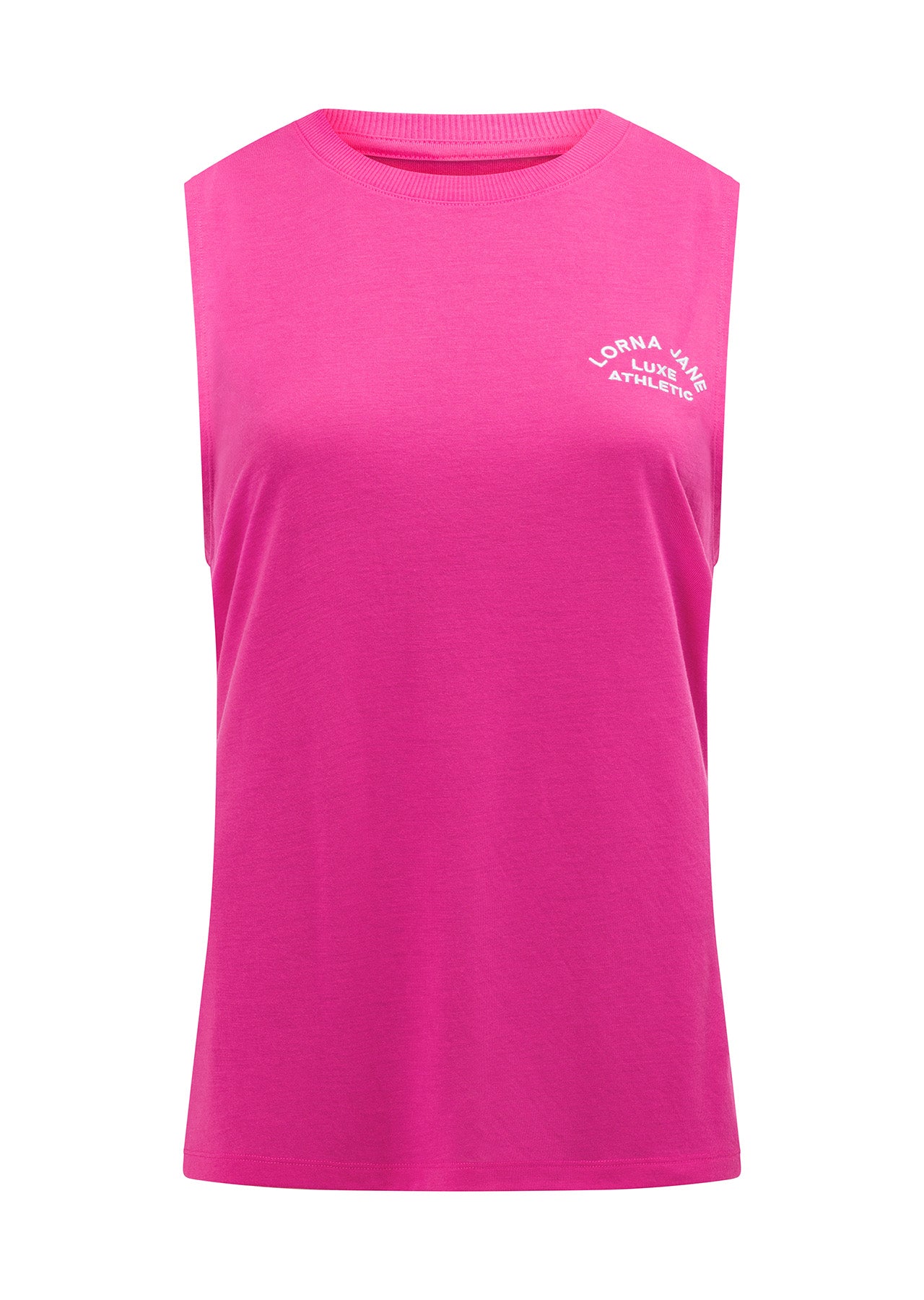 Lorna Jane Lotus Muscle Tank - Bright Pink