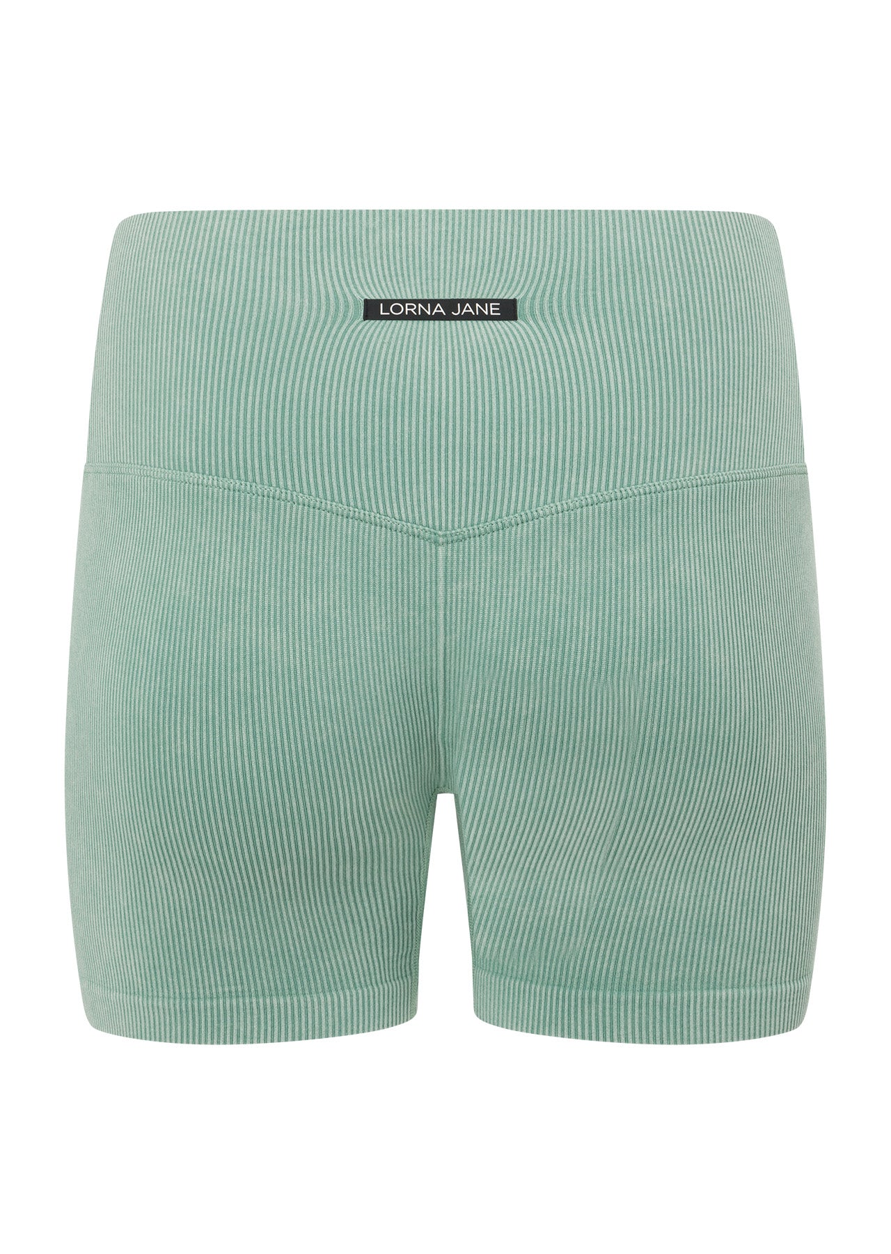 Lorna Jane Never Better Washed Seamless Bike Shorts - Washed Green Juice