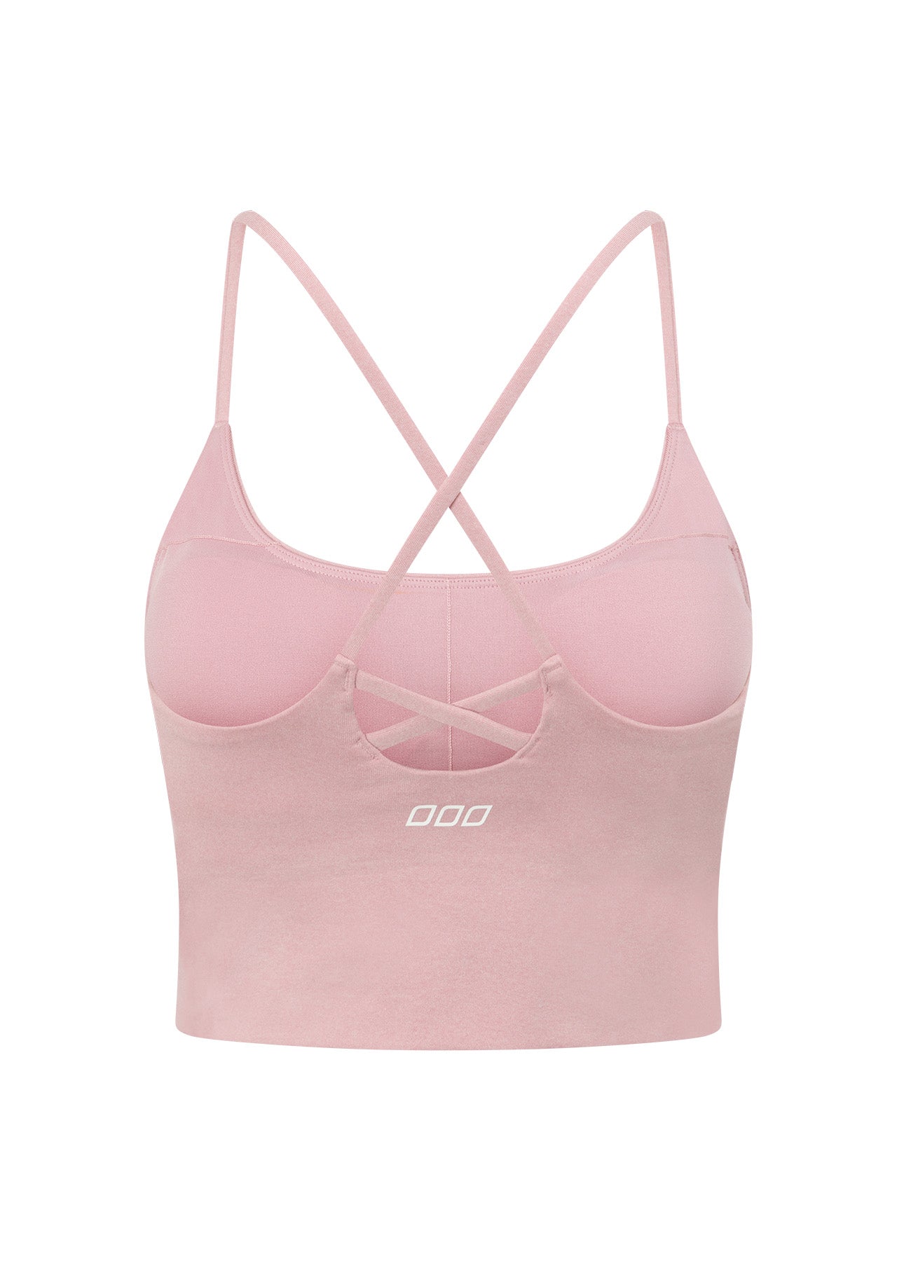 Lorna Jane Campus Classic Cropped Bra Tank Combo - Dusty Rose Marl