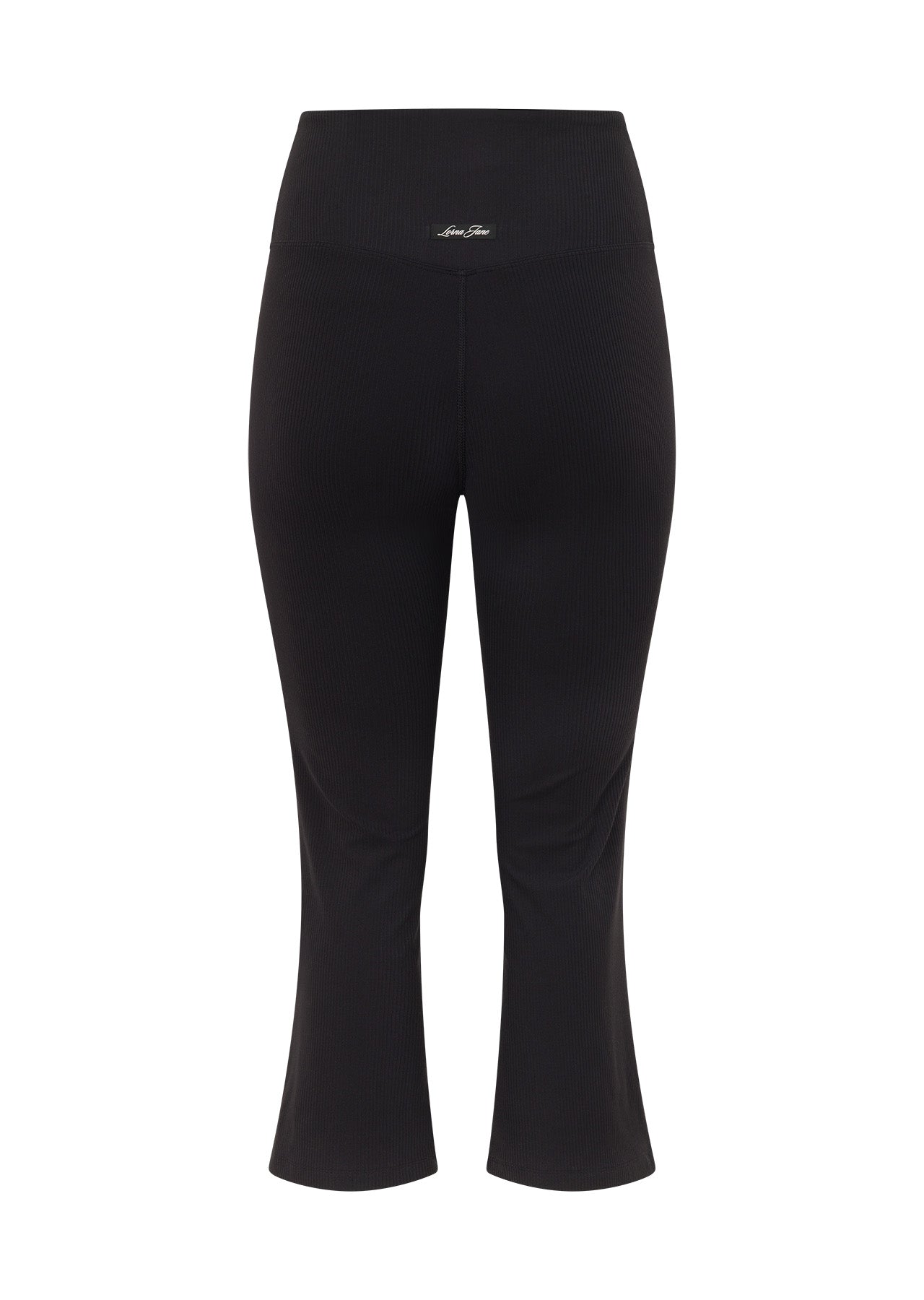 Lorna Jane Irresistible Luxe Active Rib Cropped Yoga Pants - Black