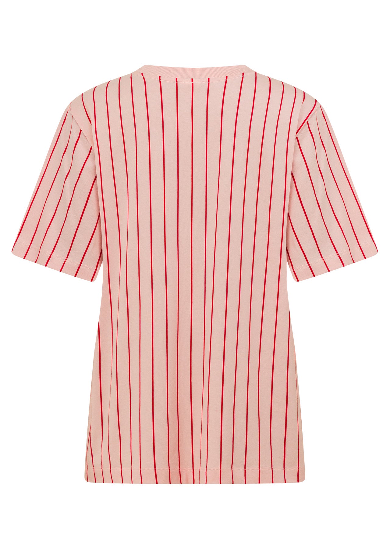 Lorna Jane Rally Day Relaxed T-Shirt - Pale Peony Pinstripe