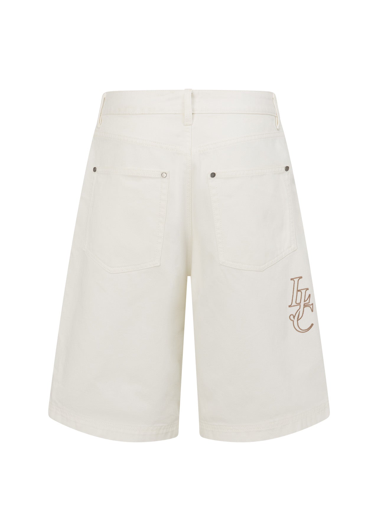 Lorna Jane Off Duty Vintage Wash Denim Shorts - Vintage White