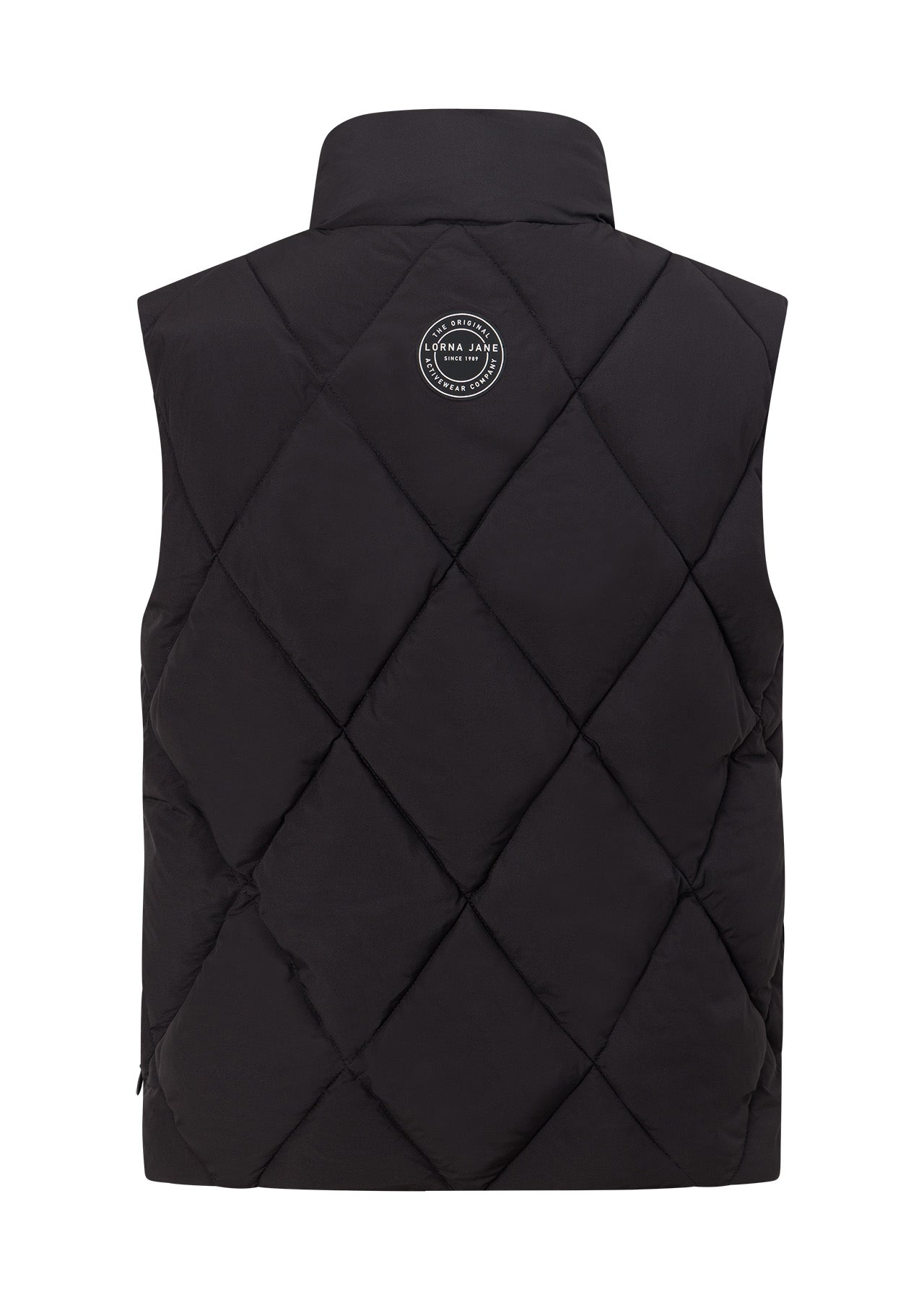 Lorna Jane Winter Warmth Reversible Puffer Vest - Black