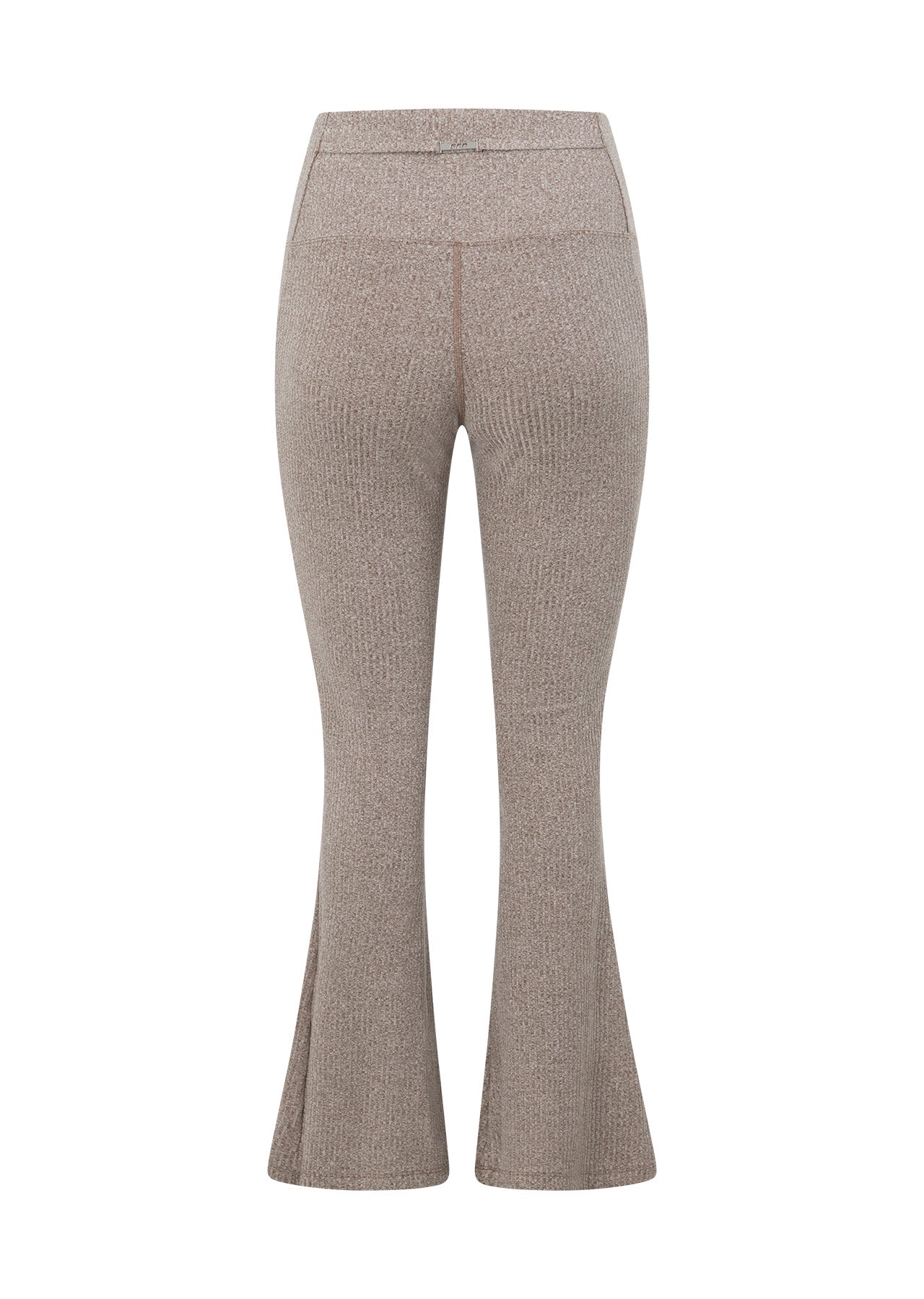 Lorna Jane Mindful Rib Full Length Flared Leggings - Bone Marl