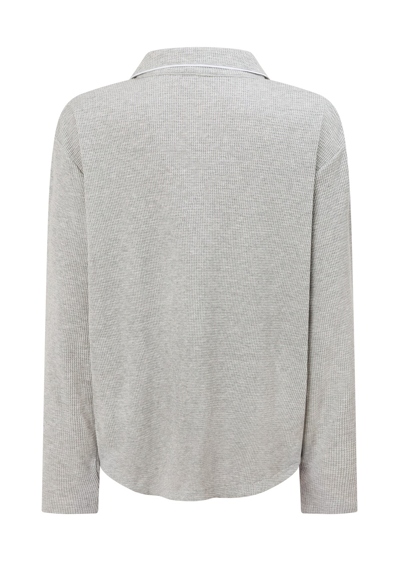 Lorna Jane Waffle Lounge Shirt - Grey Marl