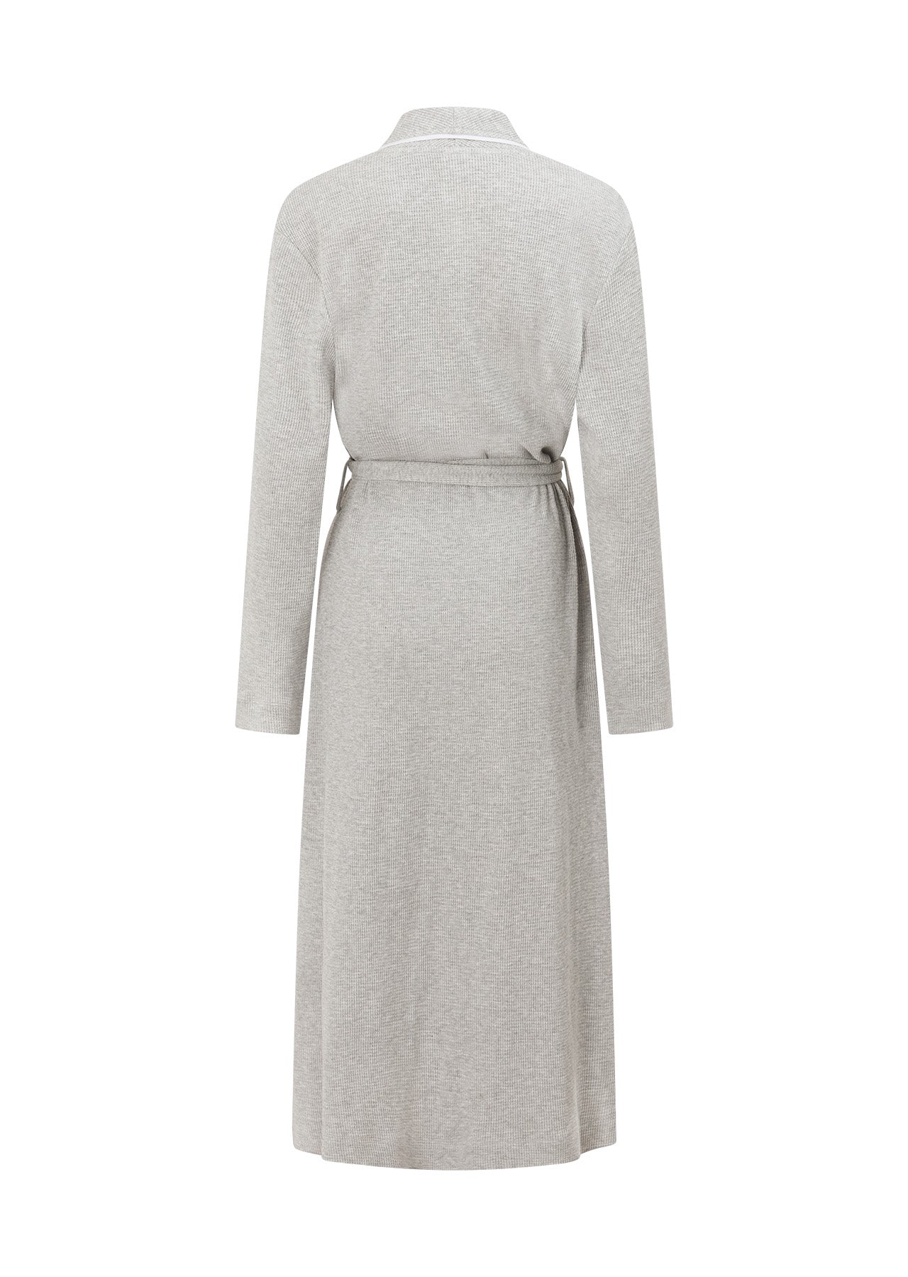 Lorna Jane Waffle Rest And Recover Robe - Grey Marl