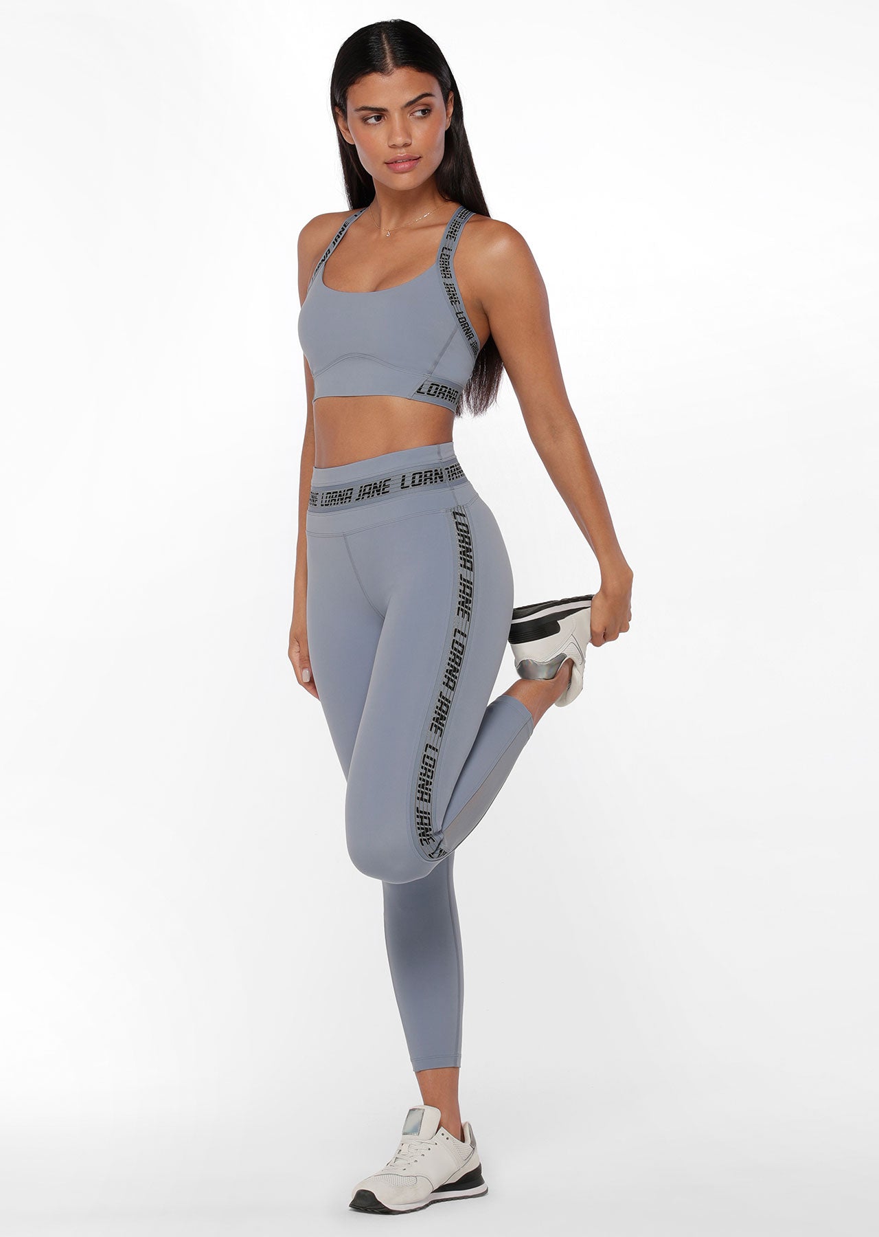 Lorna Jane Step Up Ankle Biter Leggings - Gravity Grey