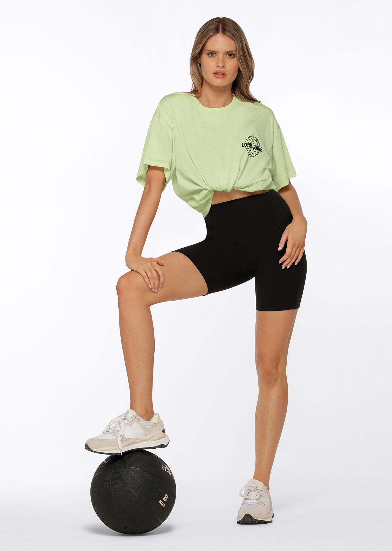 Lorna Jane Original Sport Oversized Tee - Soft Lime