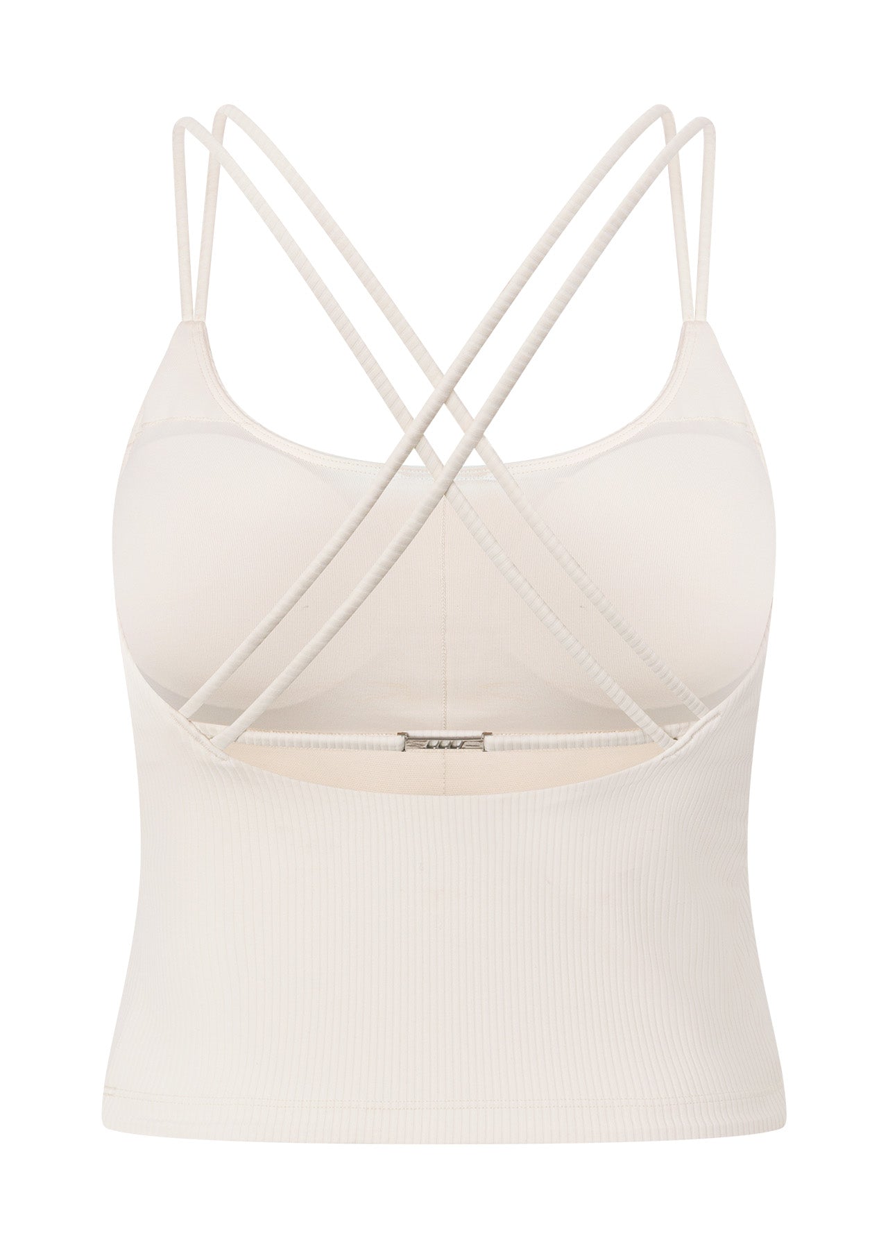 Lorna Jane Irresistible Rib Bra Tank Combo - Cream