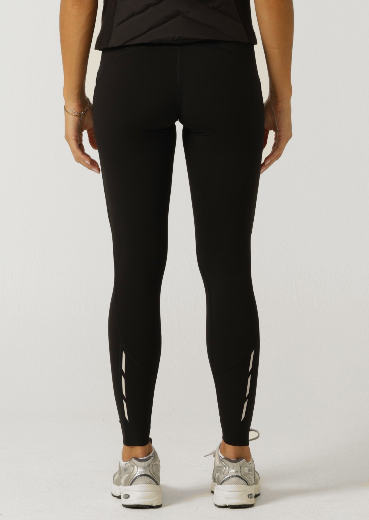 Lorna Jane Iconic Run 3 Pocket Full Length Leggings - Black