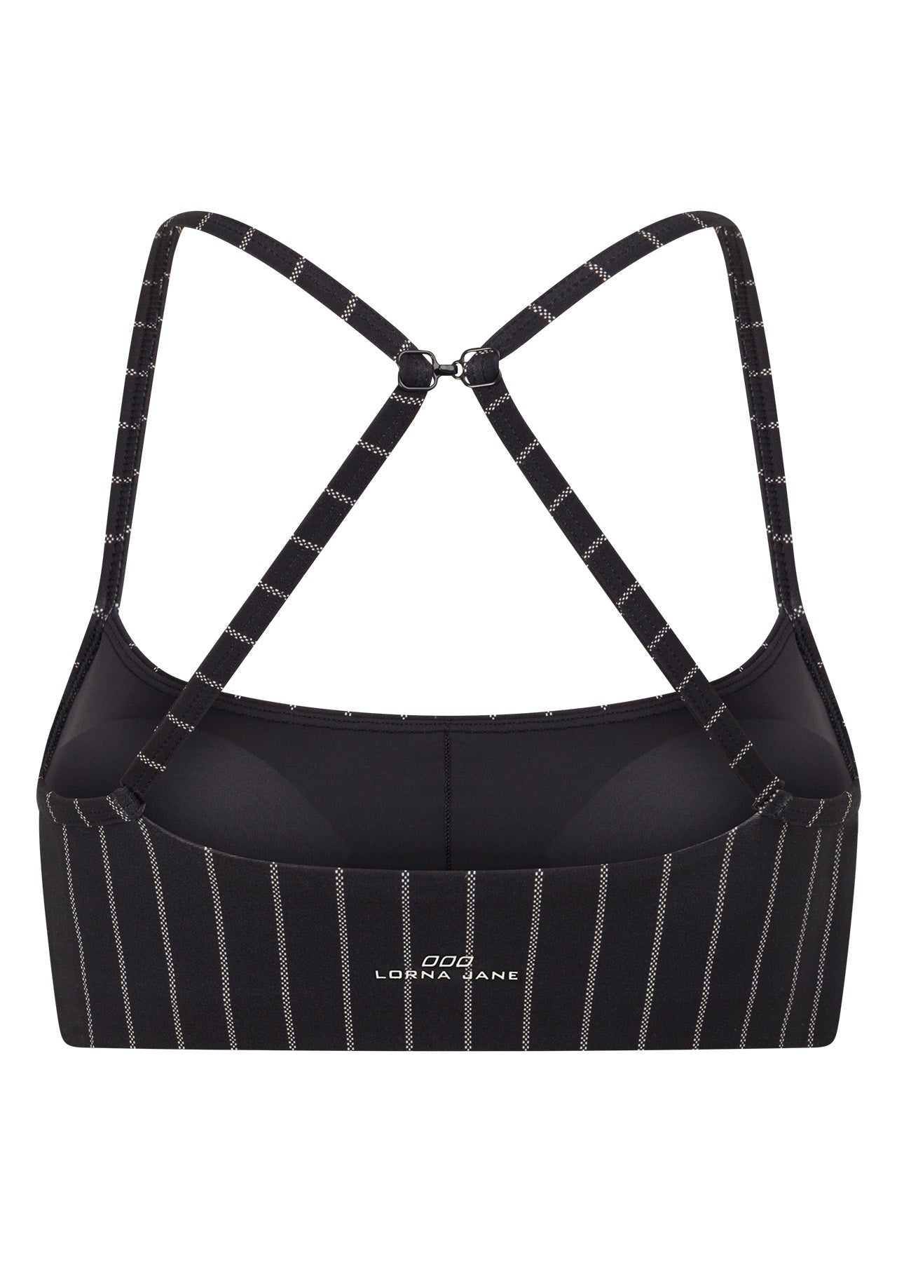 Lorna Jane Pinstripe Sports Bra - Midnight Blue Pinstripe
