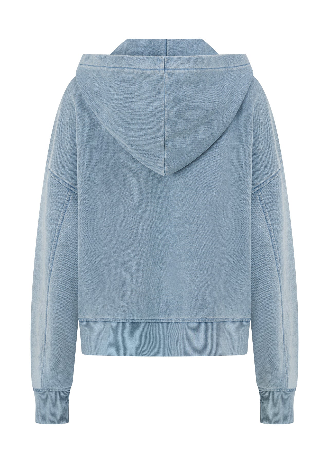 Lorna Jane Movement Washed Zip Through Hoodie - Washed Blue