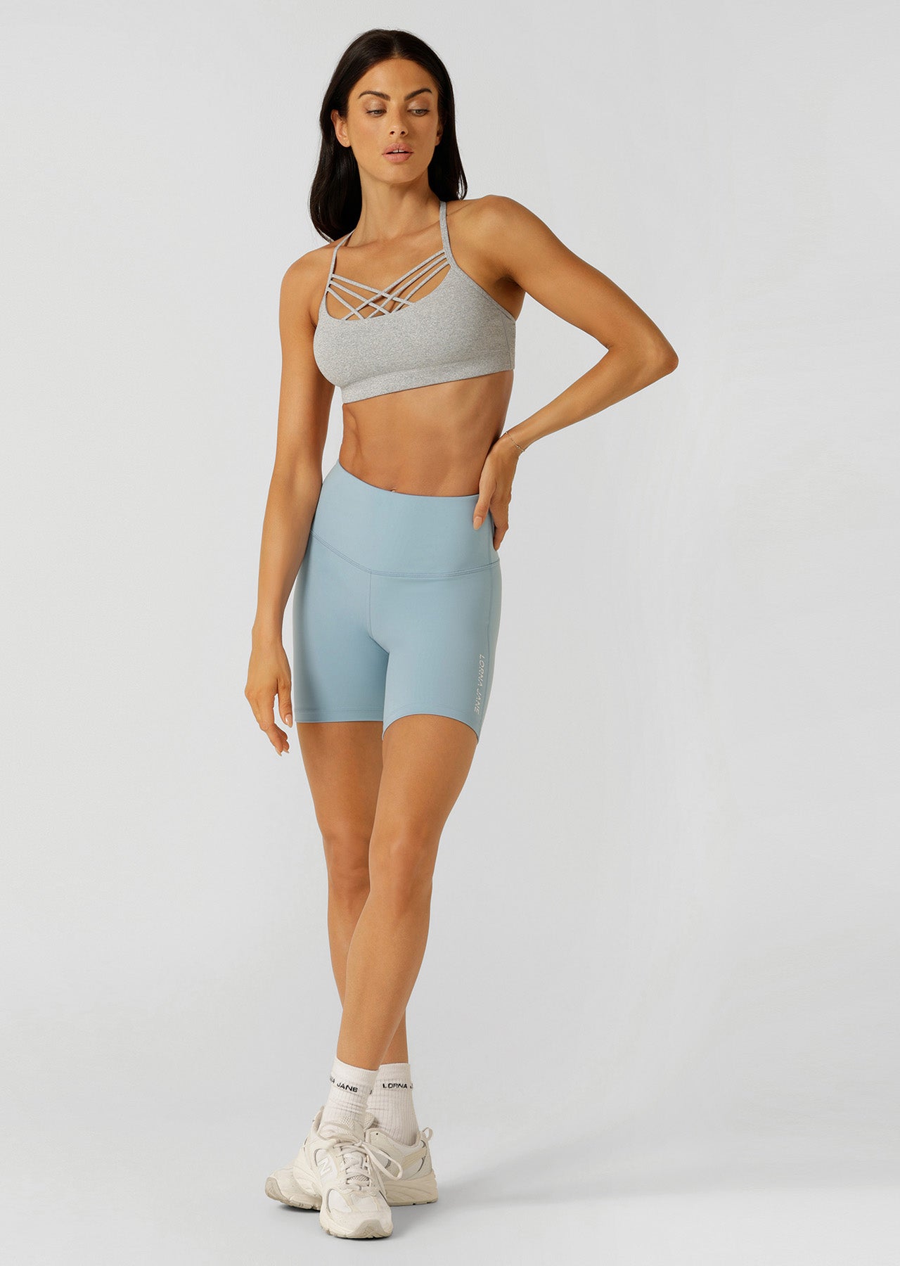 Lorna Jane Guru Sports Bra - Grey Marl
