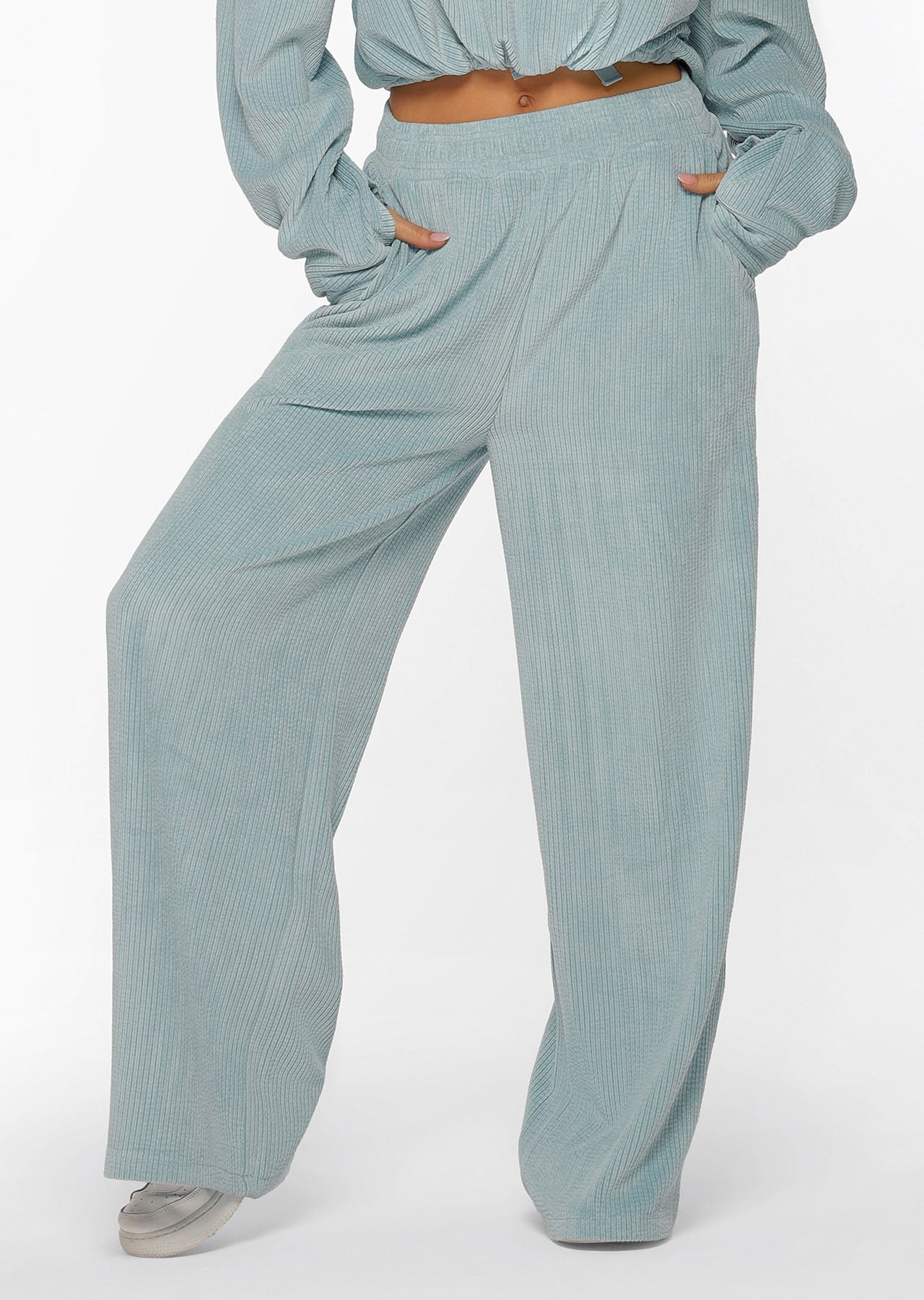 Lorna Jane Corduroy Full Length Lounge Pants - Arctic