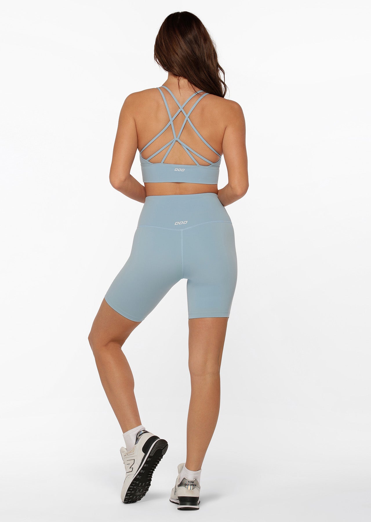 Lorna Jane Lotus 19cm Bike Shorts - Voyage Blue