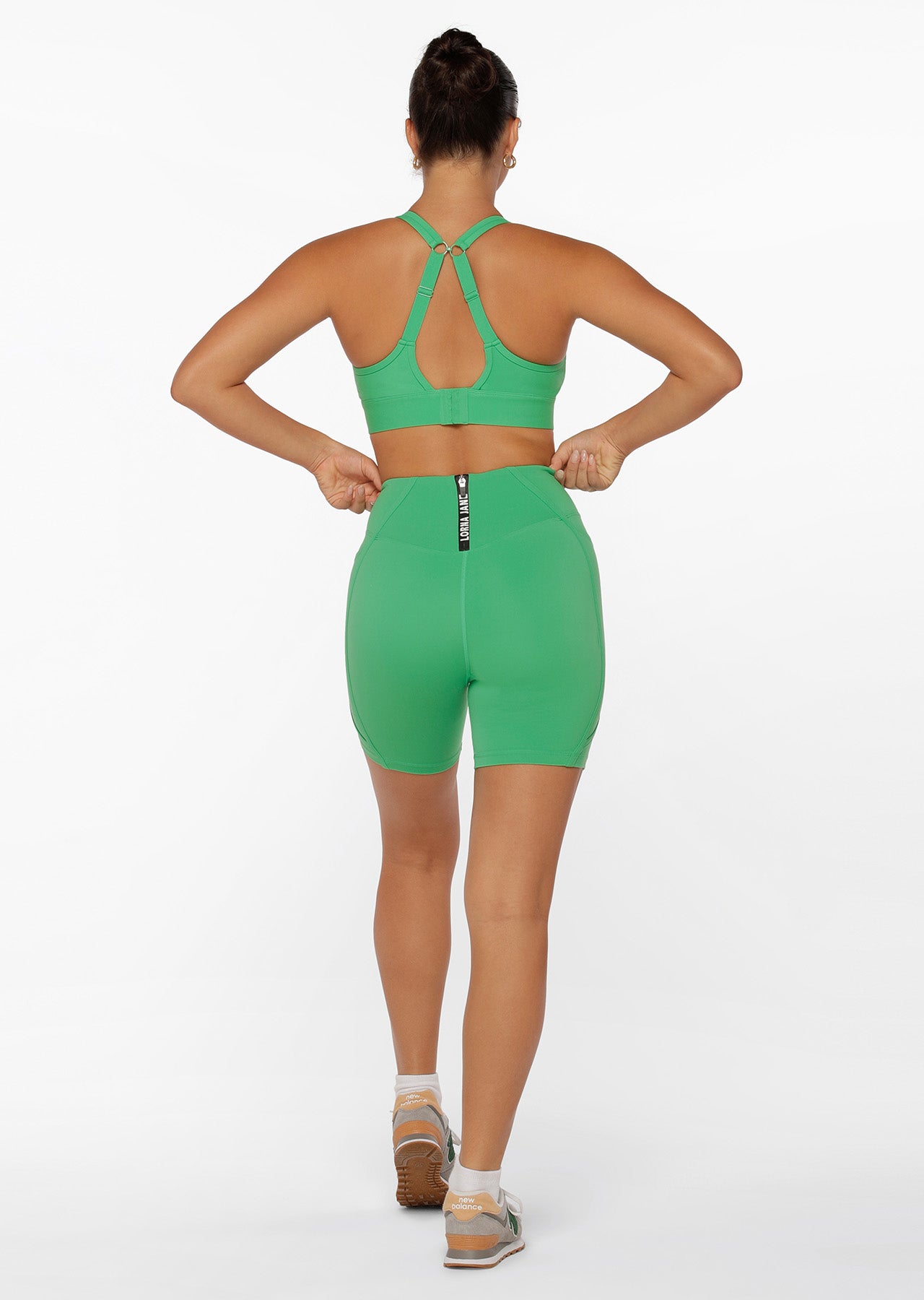 Lorna Jane Rebound Eco Phone Pocket Bike Shorts - Mojito