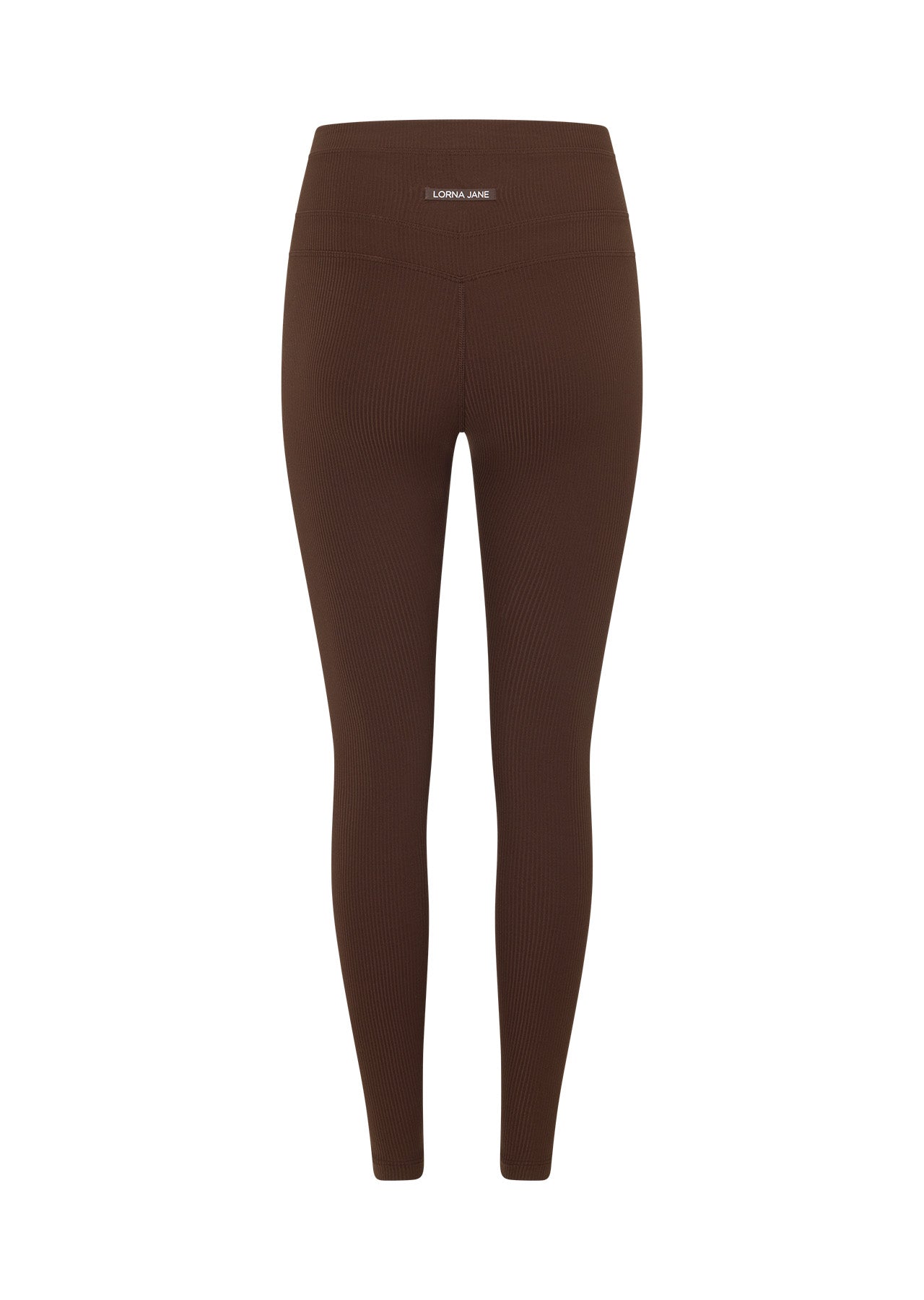 Lorna Jane Irresistible Rib Ankle Biter Leggings - Espresso