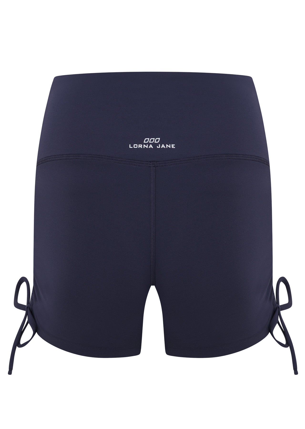 Lorna Jane Rouched Cheeky Bike Shorts - Ash Blue