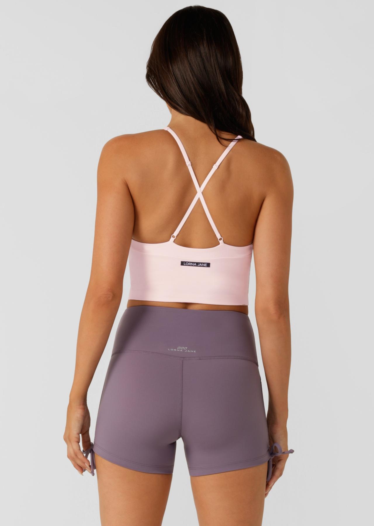 Lorna Jane Rewind Tank Bra Combo - Pale Peony
