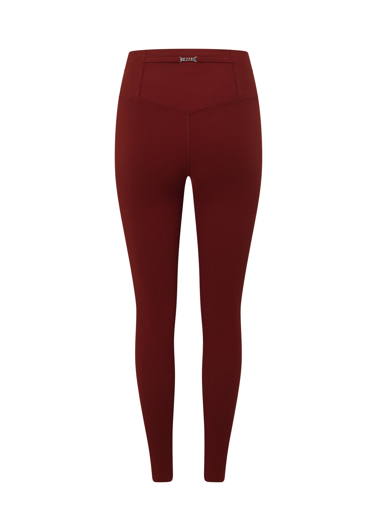 Lorna Jane Dolce Vita Rib Ankle Biter Leggings - Dark Ruby