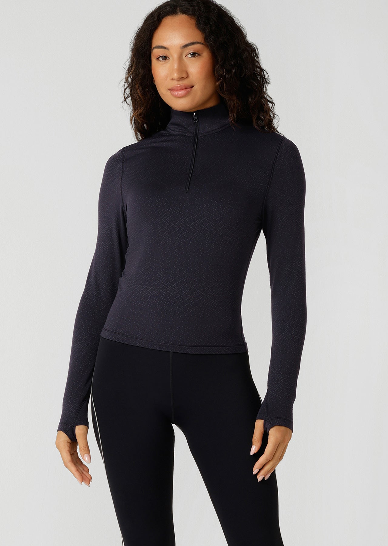 Lorna Jane Iconic Active 1/4 Zip Top - Midnight Blue