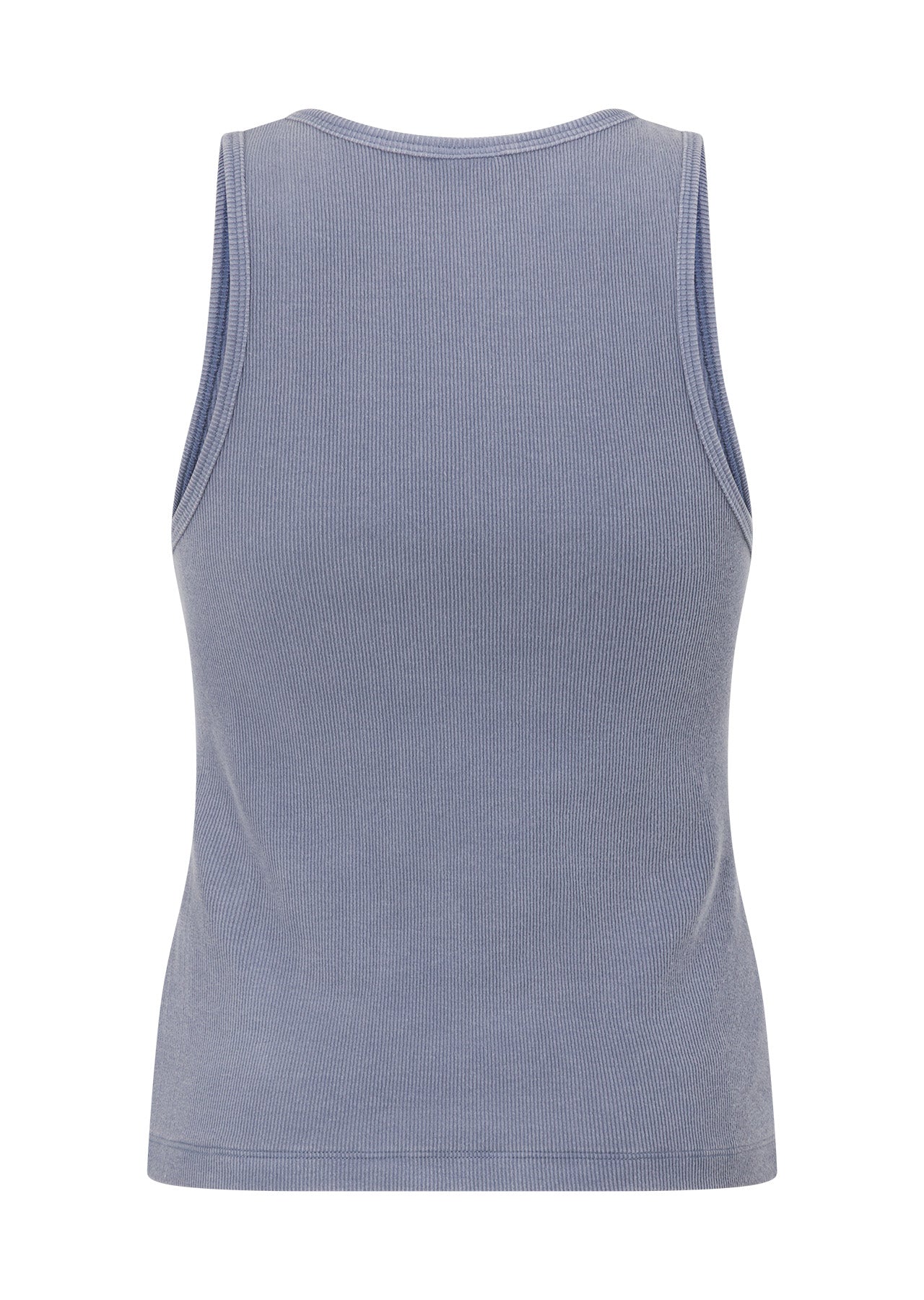 Lorna Jane Original Sport Washed Rib Tank - Washed Powder Grey