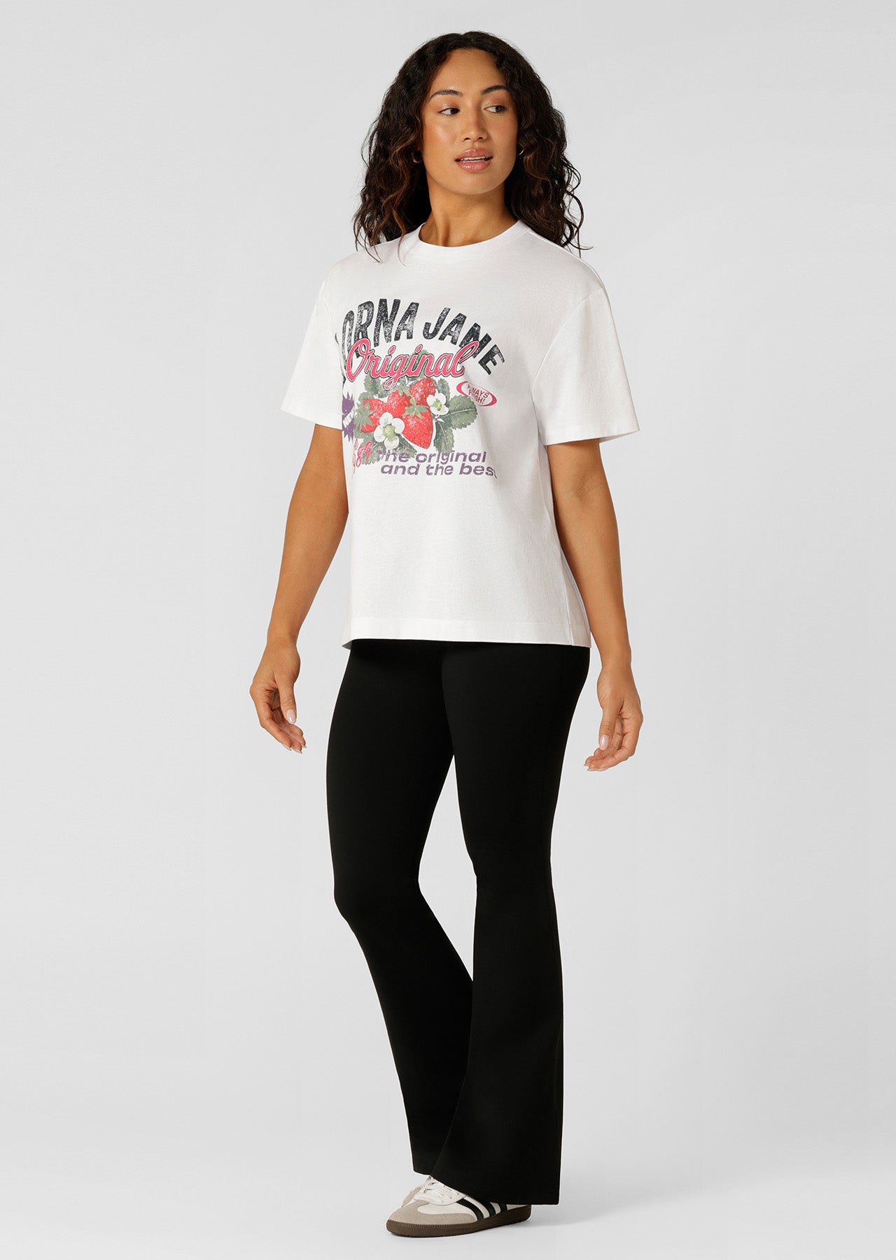 Lorna Jane LJ Berry Sweet T-Shirt - White