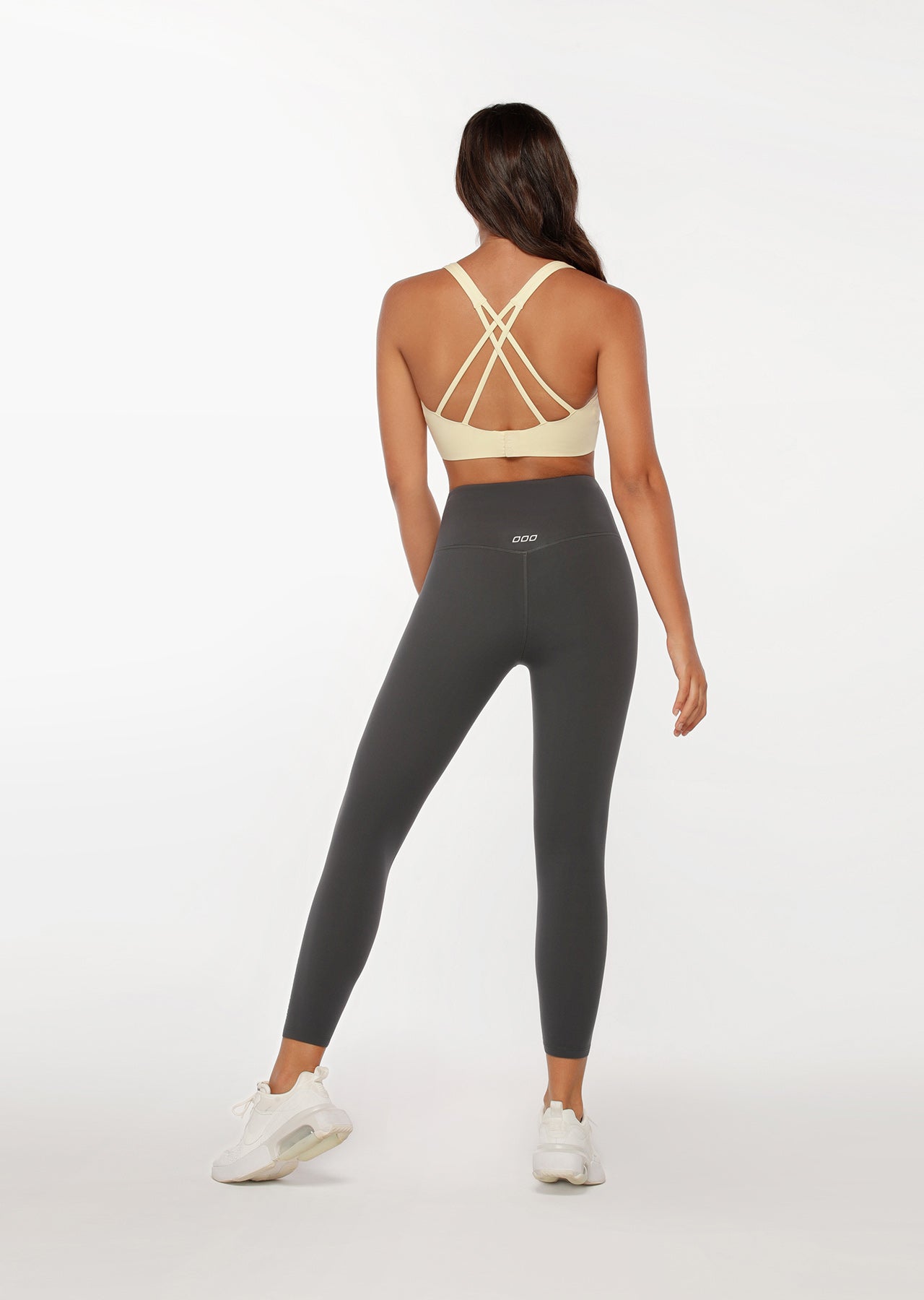 Lorna Jane Sculpt And Support Sports Bra - Lemon Cream