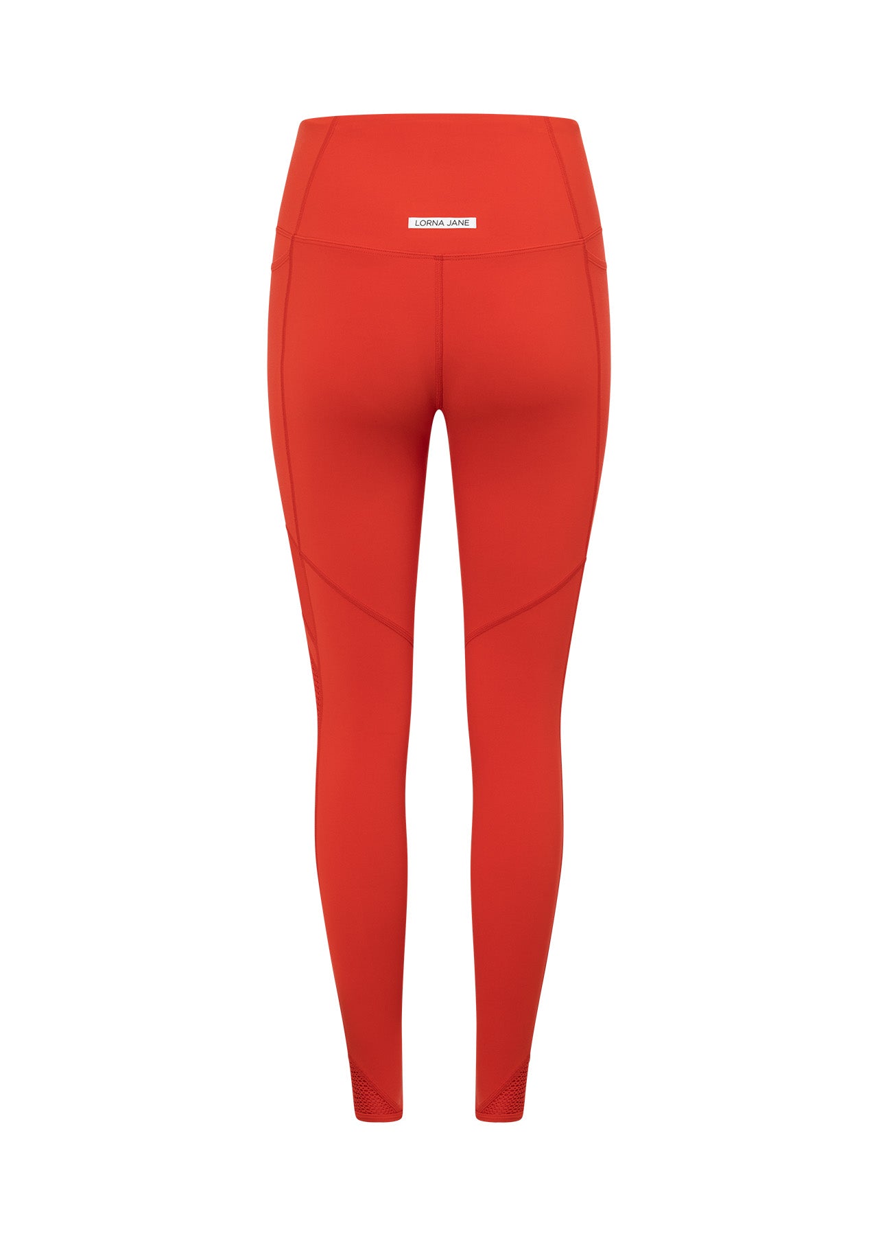 Lorna Jane Circuit Recycled Pocket Booty Ankle Biter Leggings - Hot Tomato