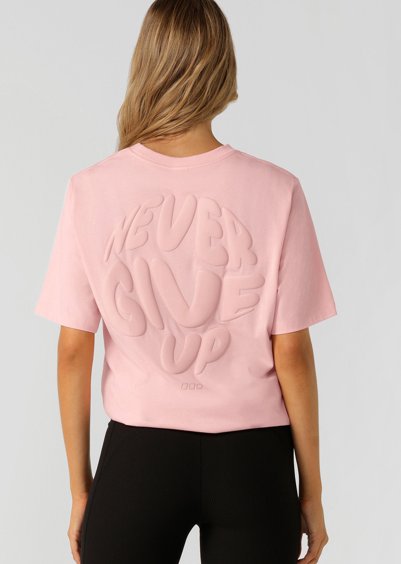 Lorna Jane Never Give Up Relaxed T-Shirt - Ballerina