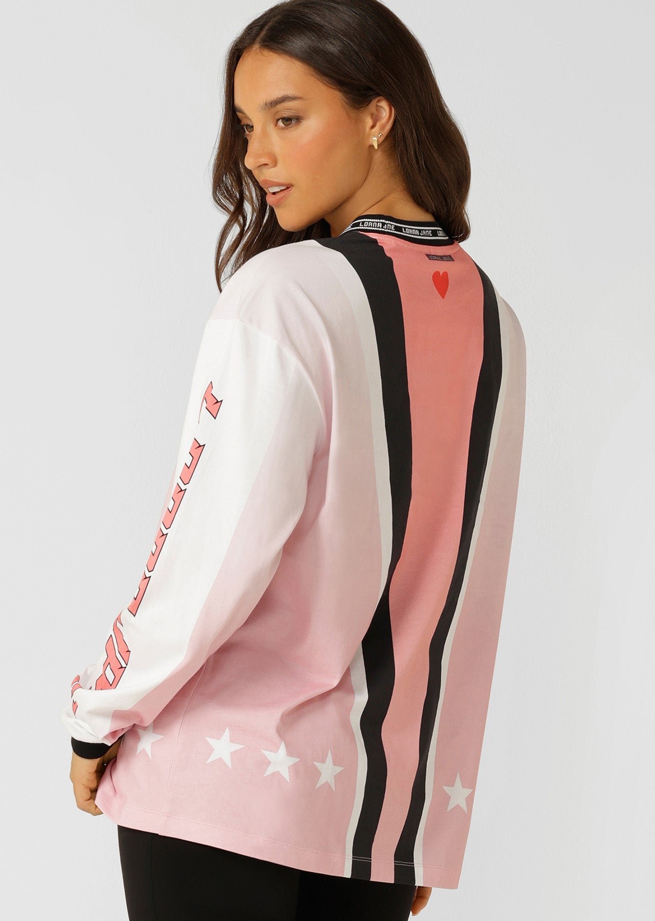 Lorna Jane Moto Club Long Sleeve T-Shirt - Moto Print