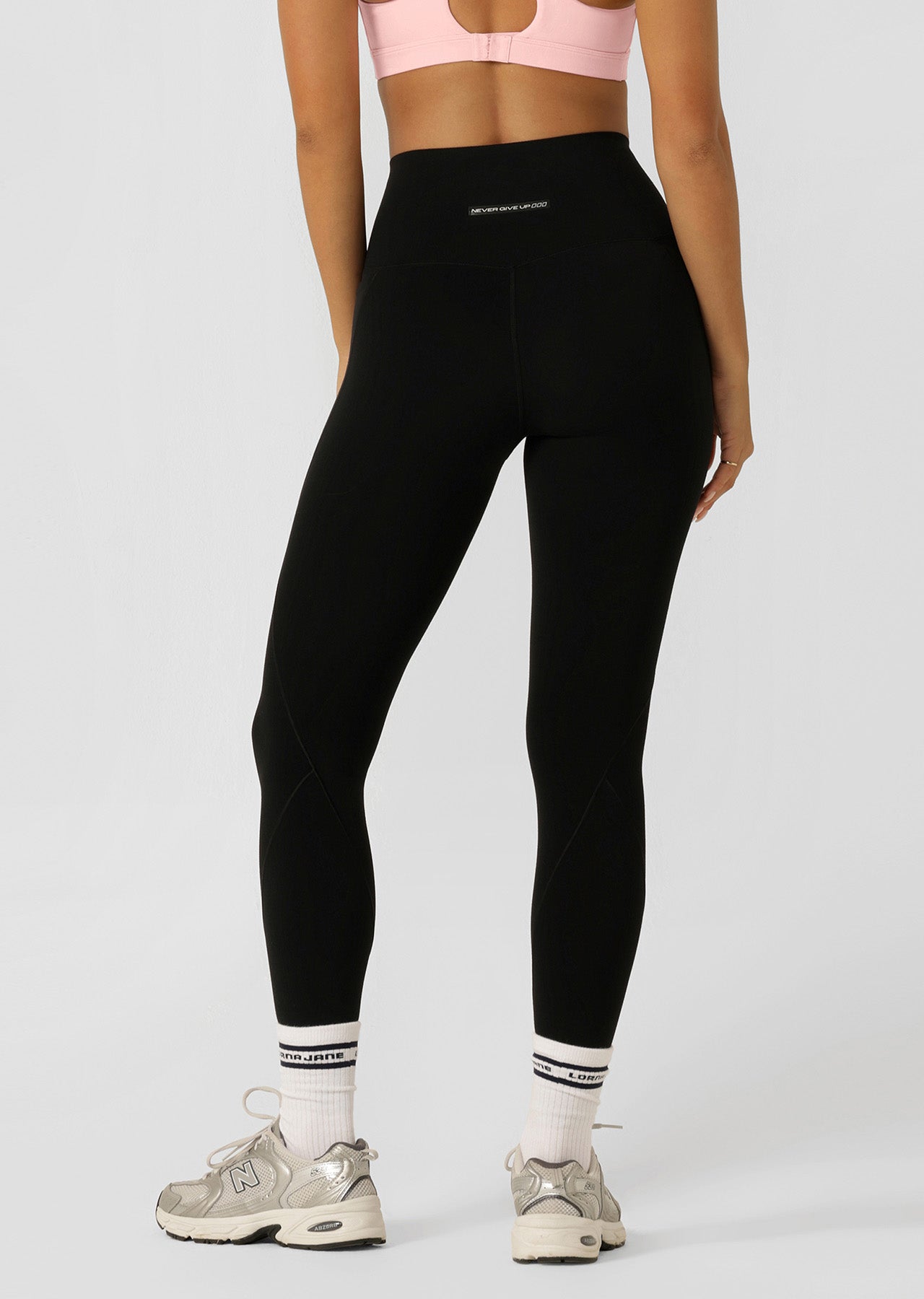 Lorna Jane Sculpt 2 Pocket No Chafe Full Length Leggings - Black