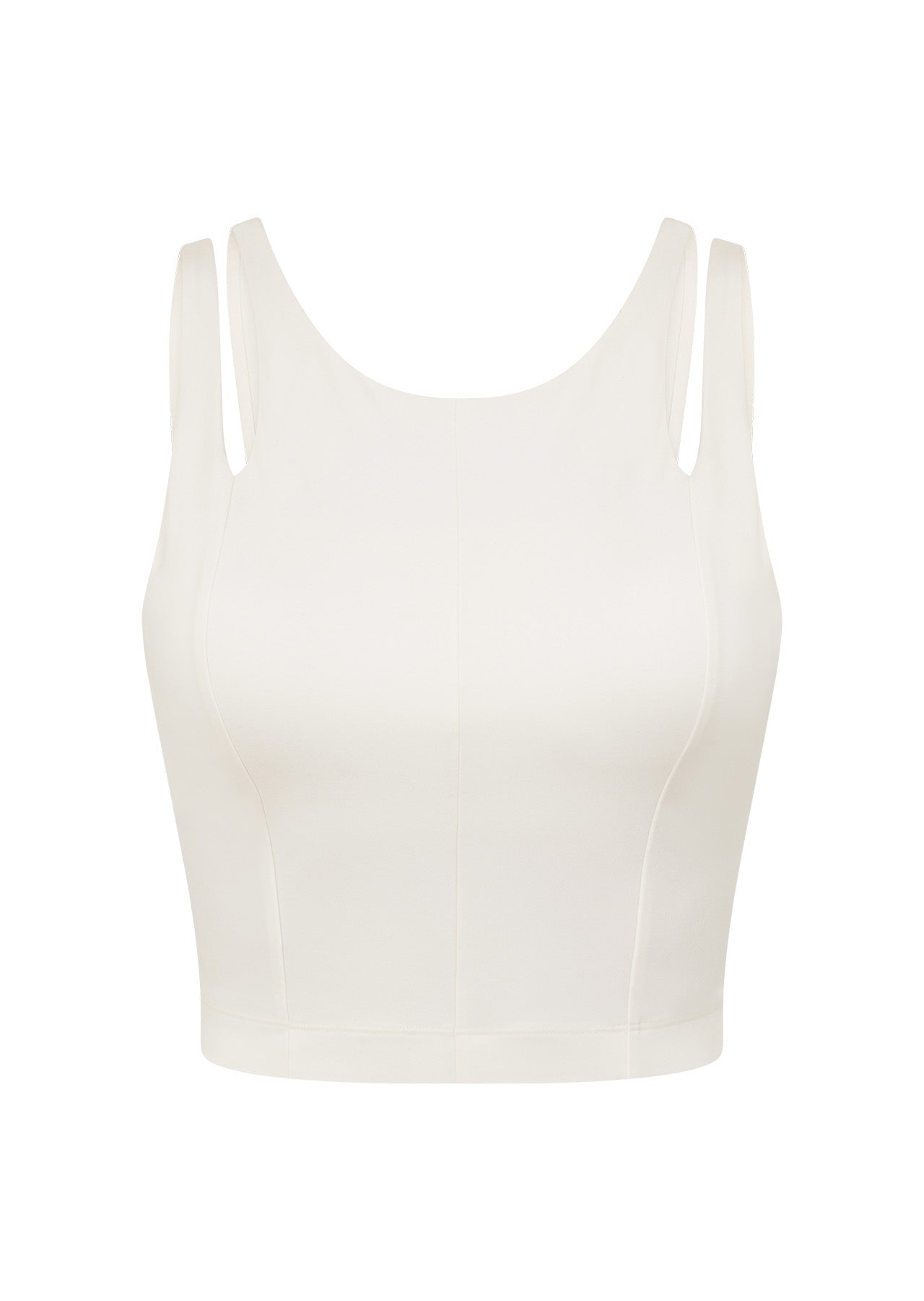 Lorna Jane Elements Cropped Active Bra Tank Combo - Porcelain